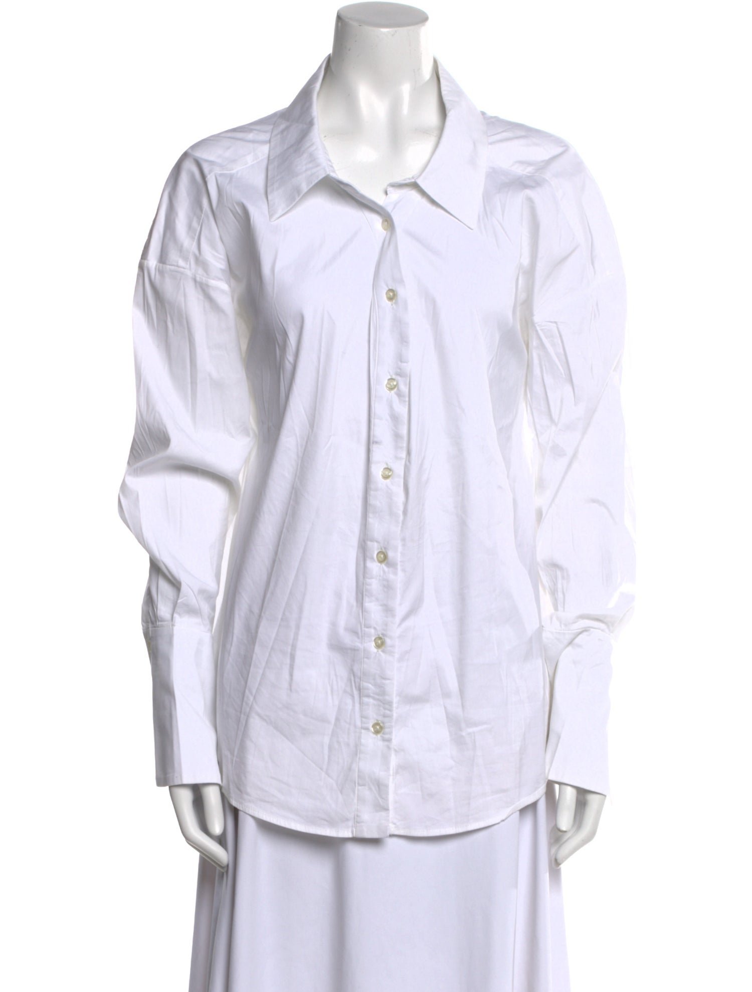 Caroline Constas Long Sleeve Button-Up Top