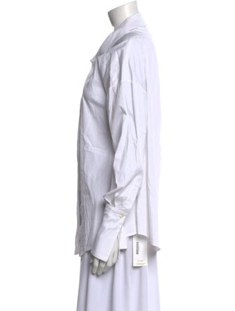 Caroline Constas Long Sleeve Button-Up Top