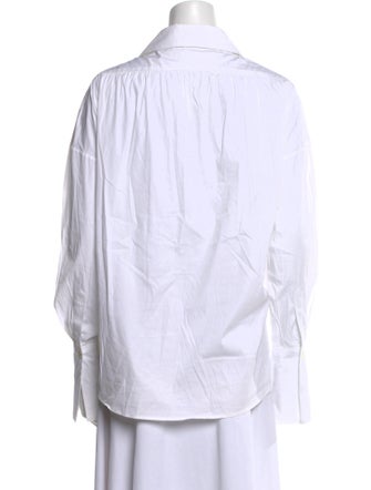Caroline Constas Long Sleeve Button-Up Top