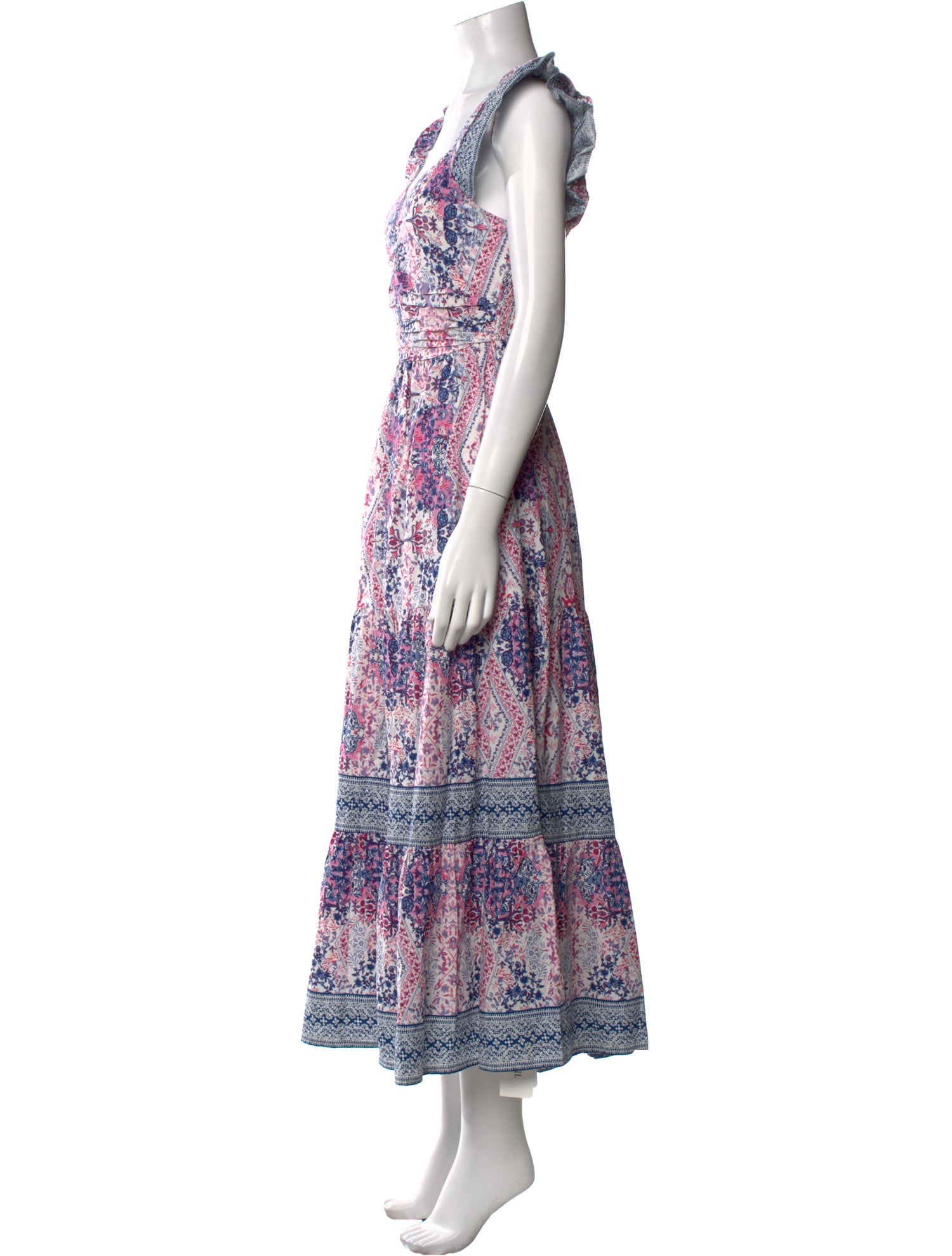 Caroline Constas Floral Print Long Dress