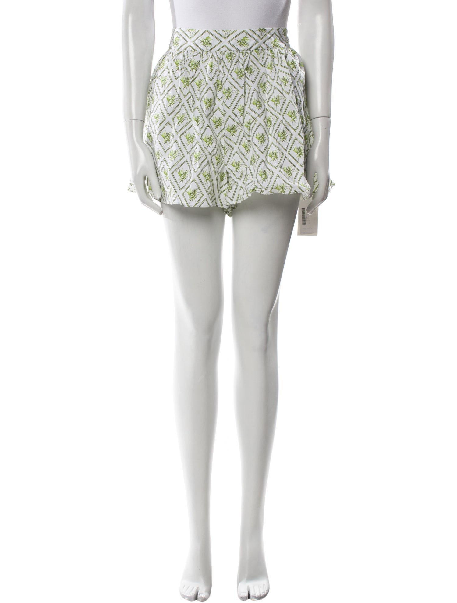 Caroline Constas Printed Mini Shorts