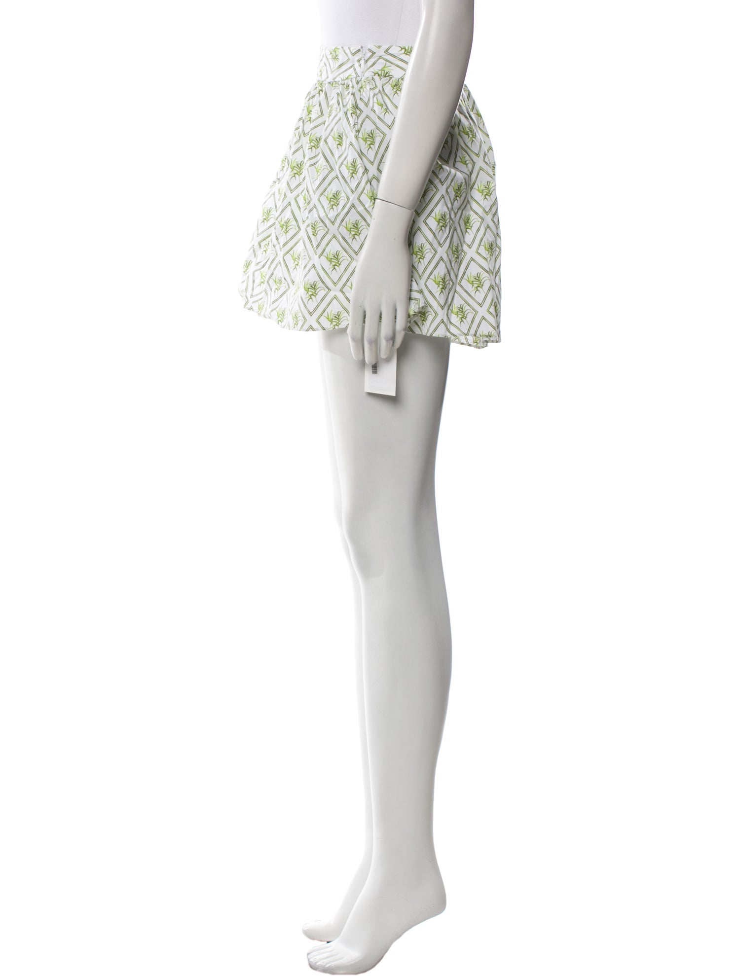 Caroline Constas Printed Mini Shorts