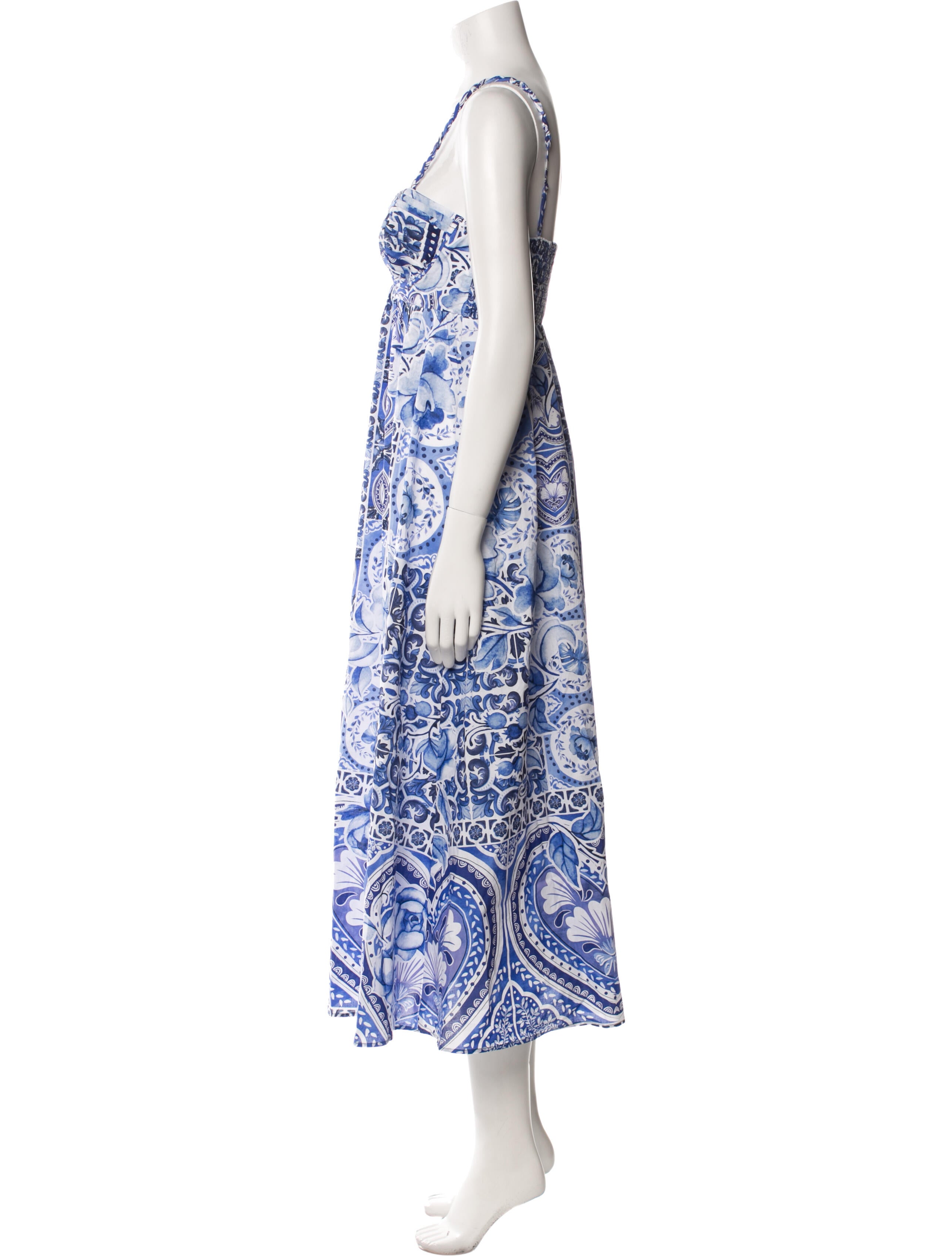 Caroline Constas Paisley Print Long Dress w/ Tags