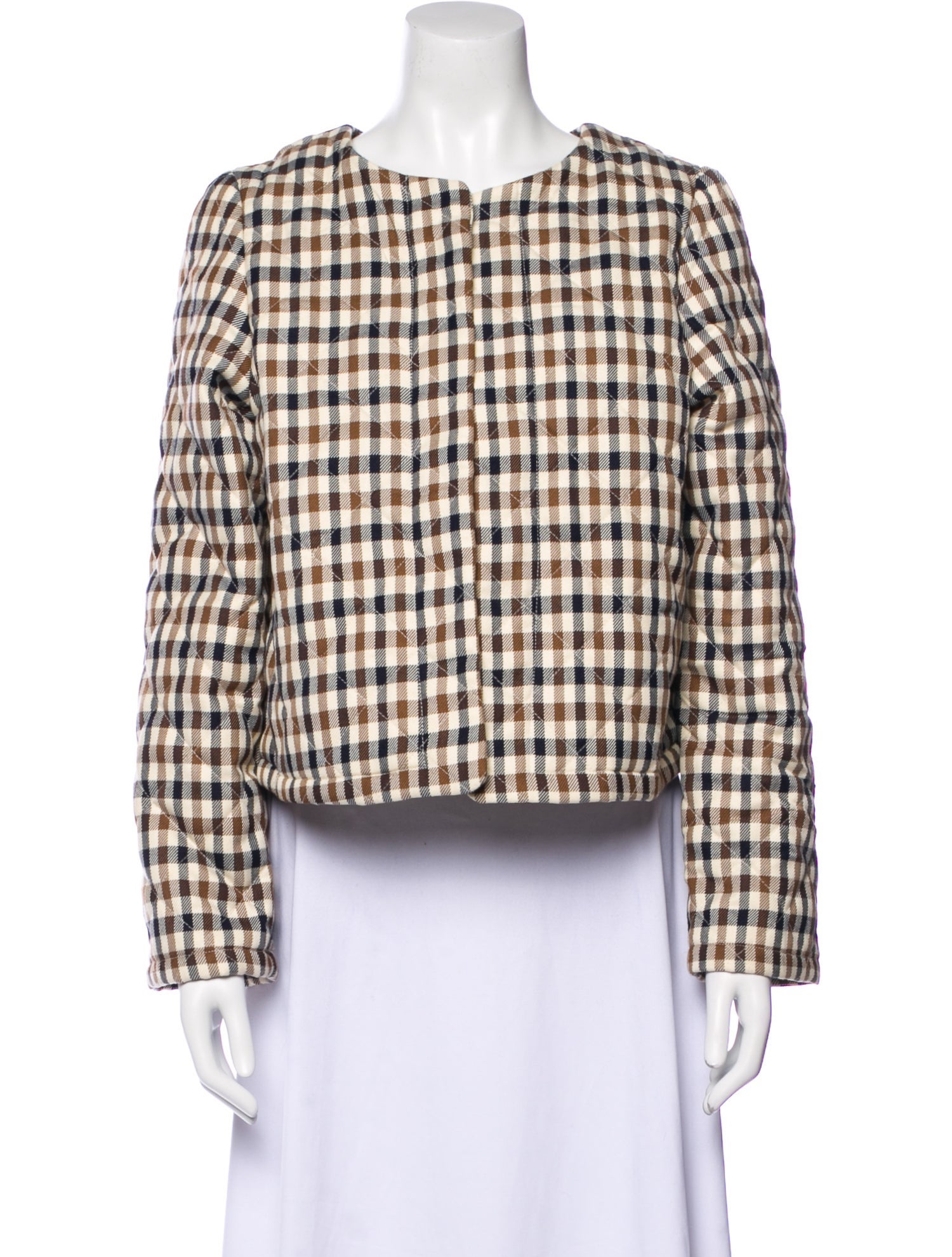 Caroline Constas Plaid Print Evening Jacket w/ Tags