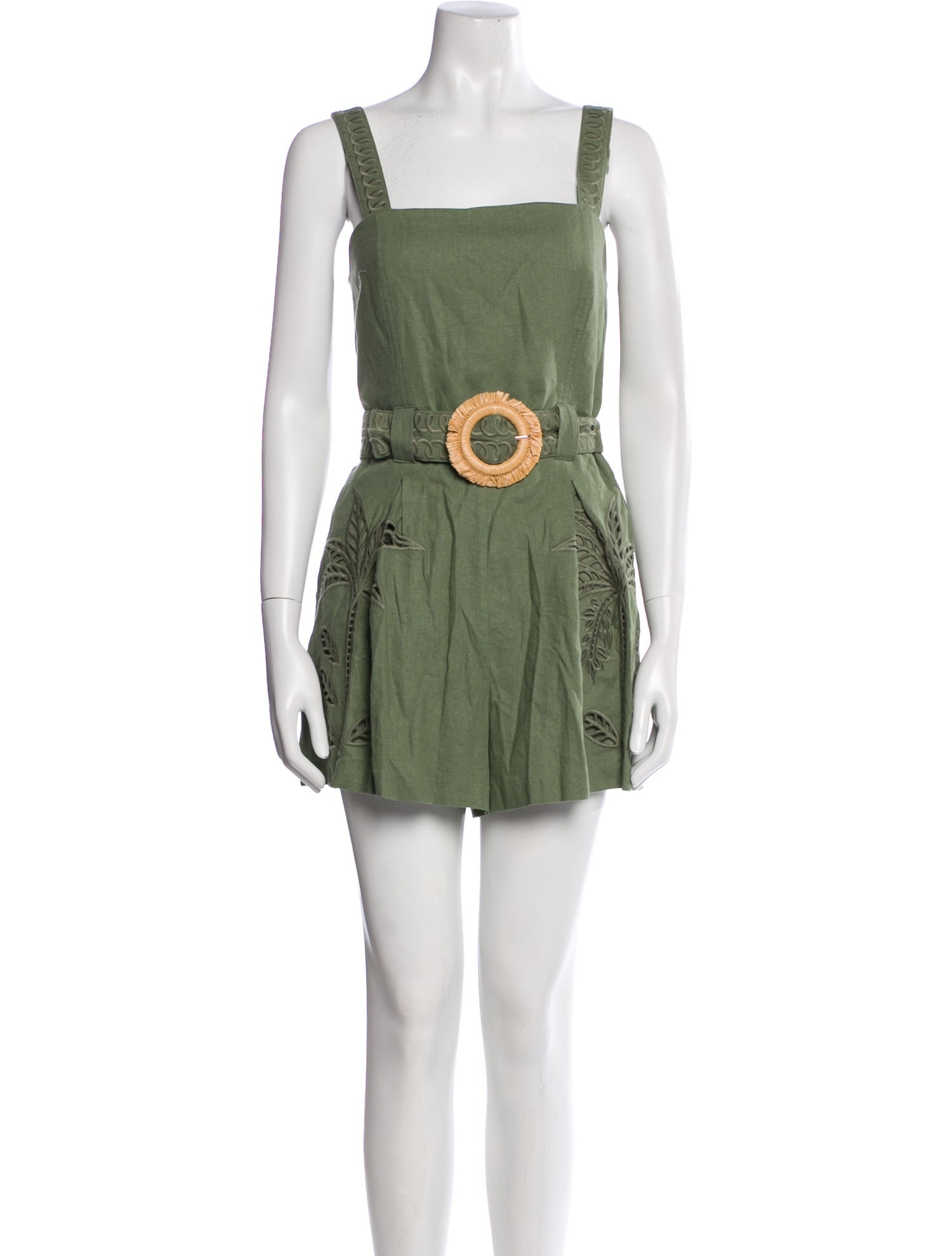 Caroline Constas Square Neckline Romper w/ Tags