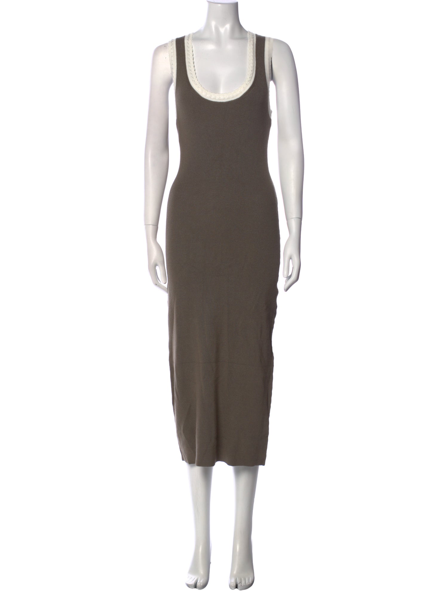 Caroline Constas Scoop Neck Midi Length Dress w/ Tags