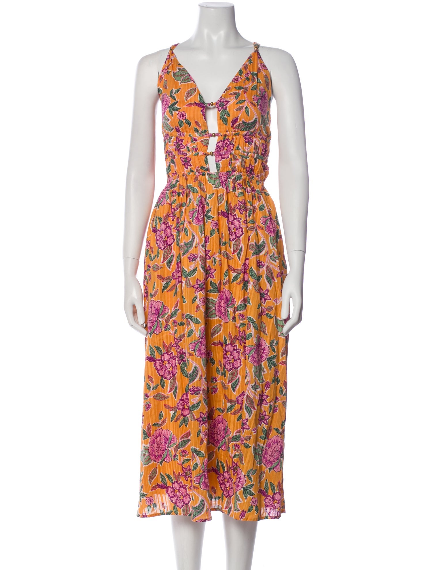 Caroline Constas Printed Long Dress w/ Tags