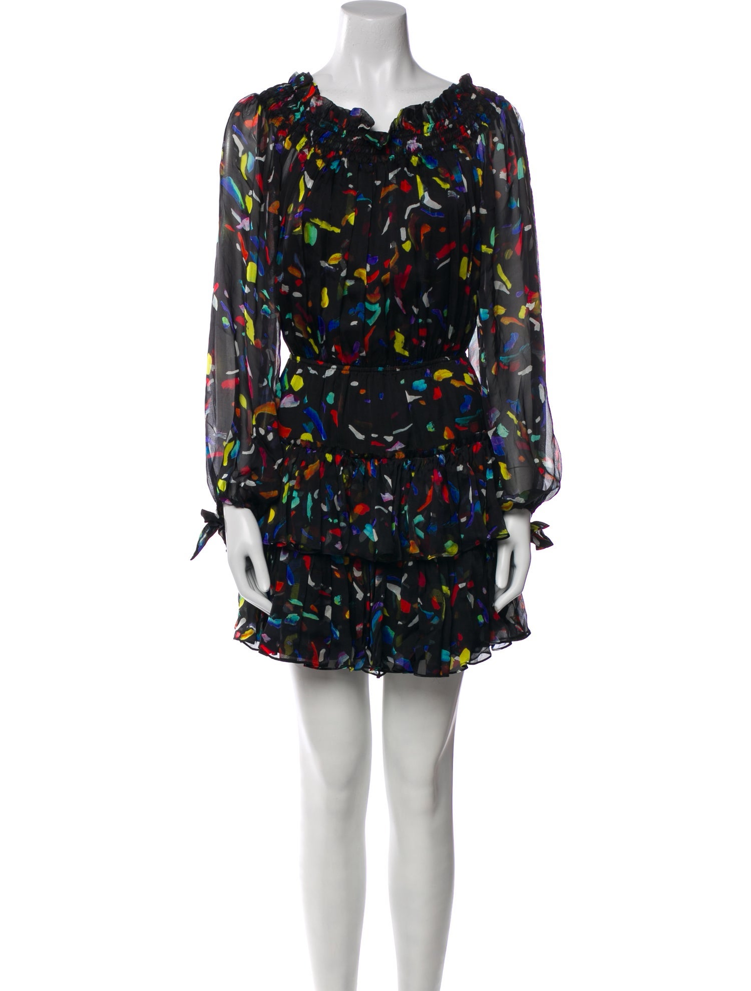 Caroline Constas Silk Mini Dress