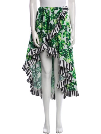 Caroline Constas Printed Knee-Length Skirt