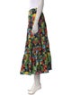 Caroline Constas Floral Print Midi Length Skirt