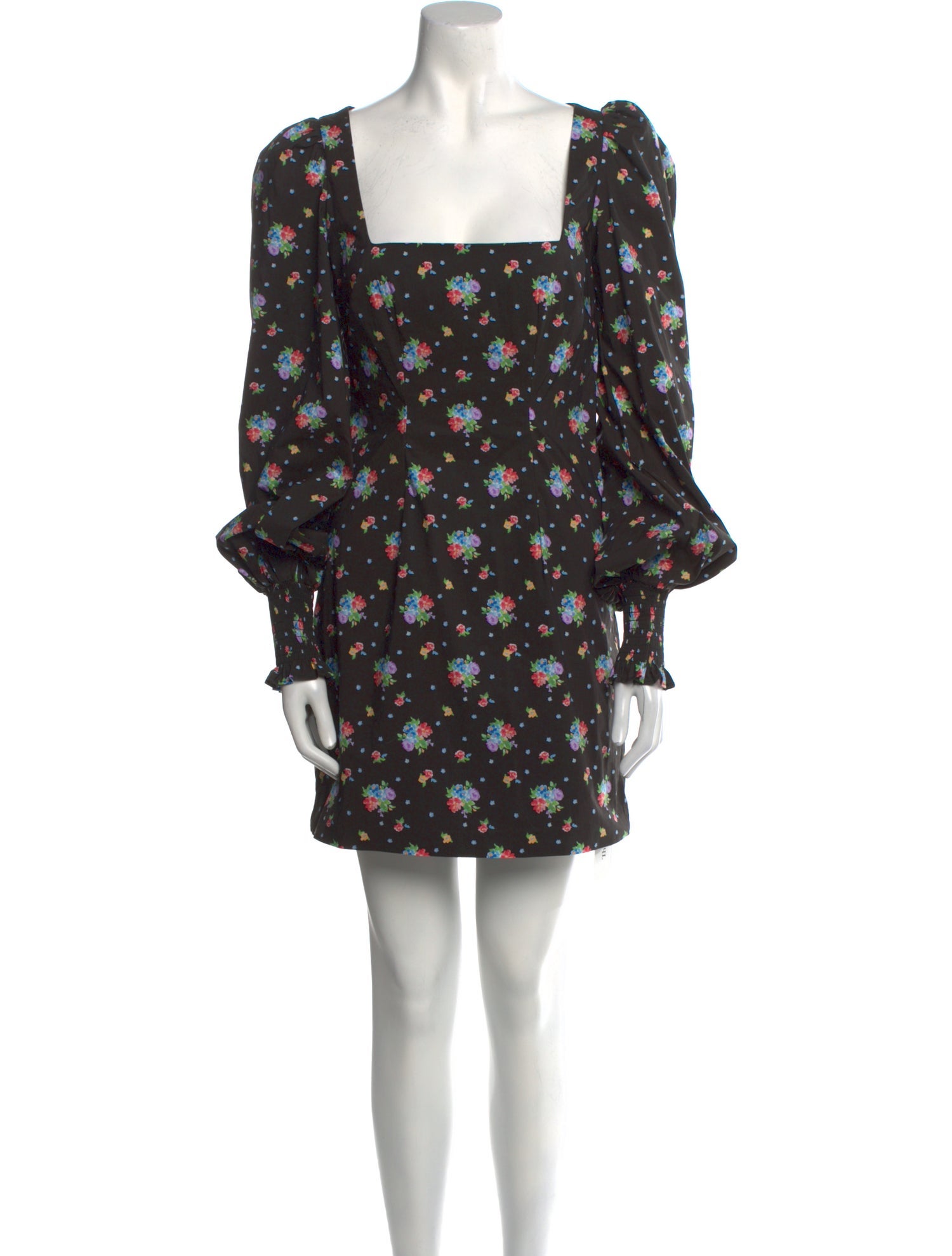 Caroline Constas Floral Print Mini Dress
