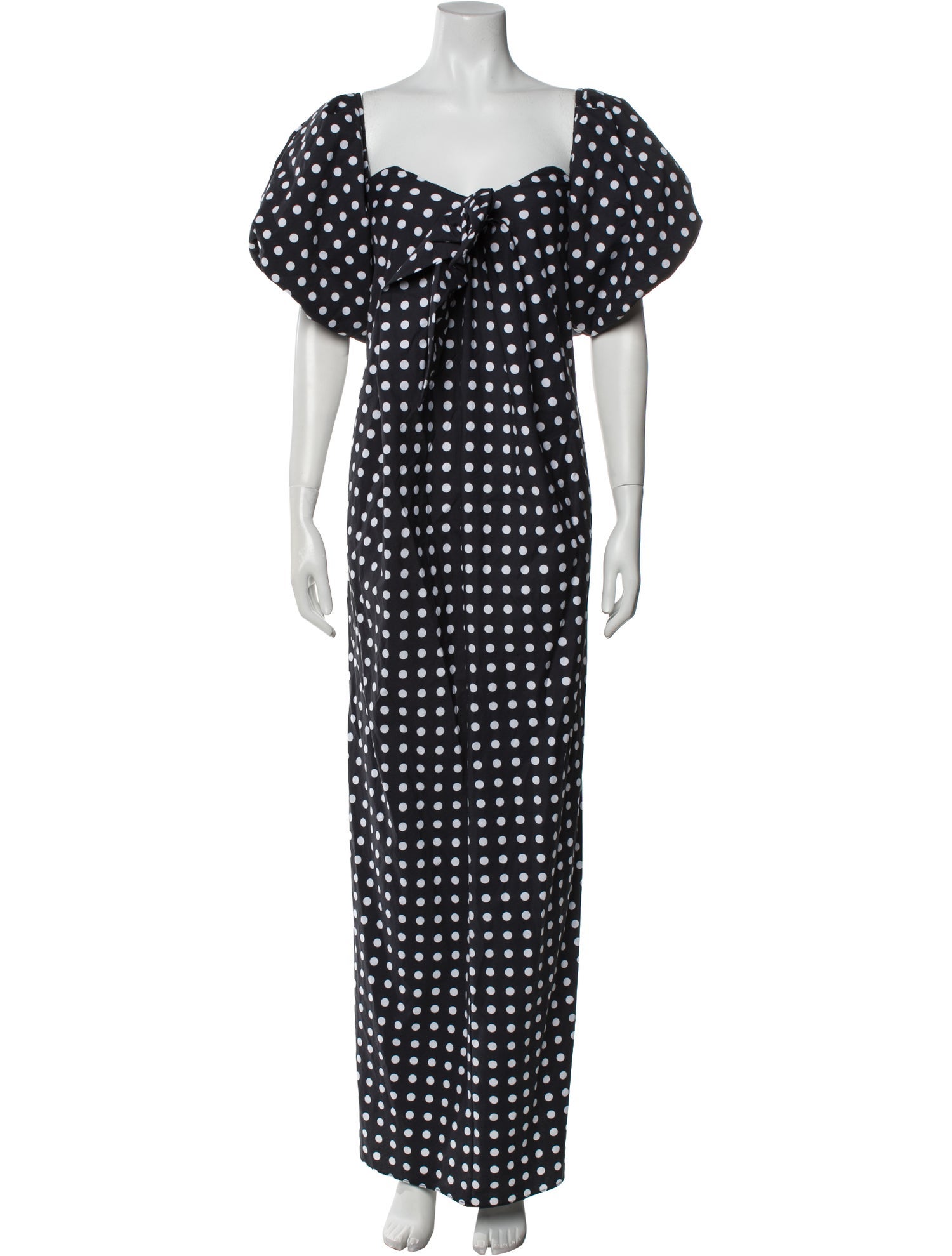 Caroline Constas Polka Dot Print Long Dress w/ Tags