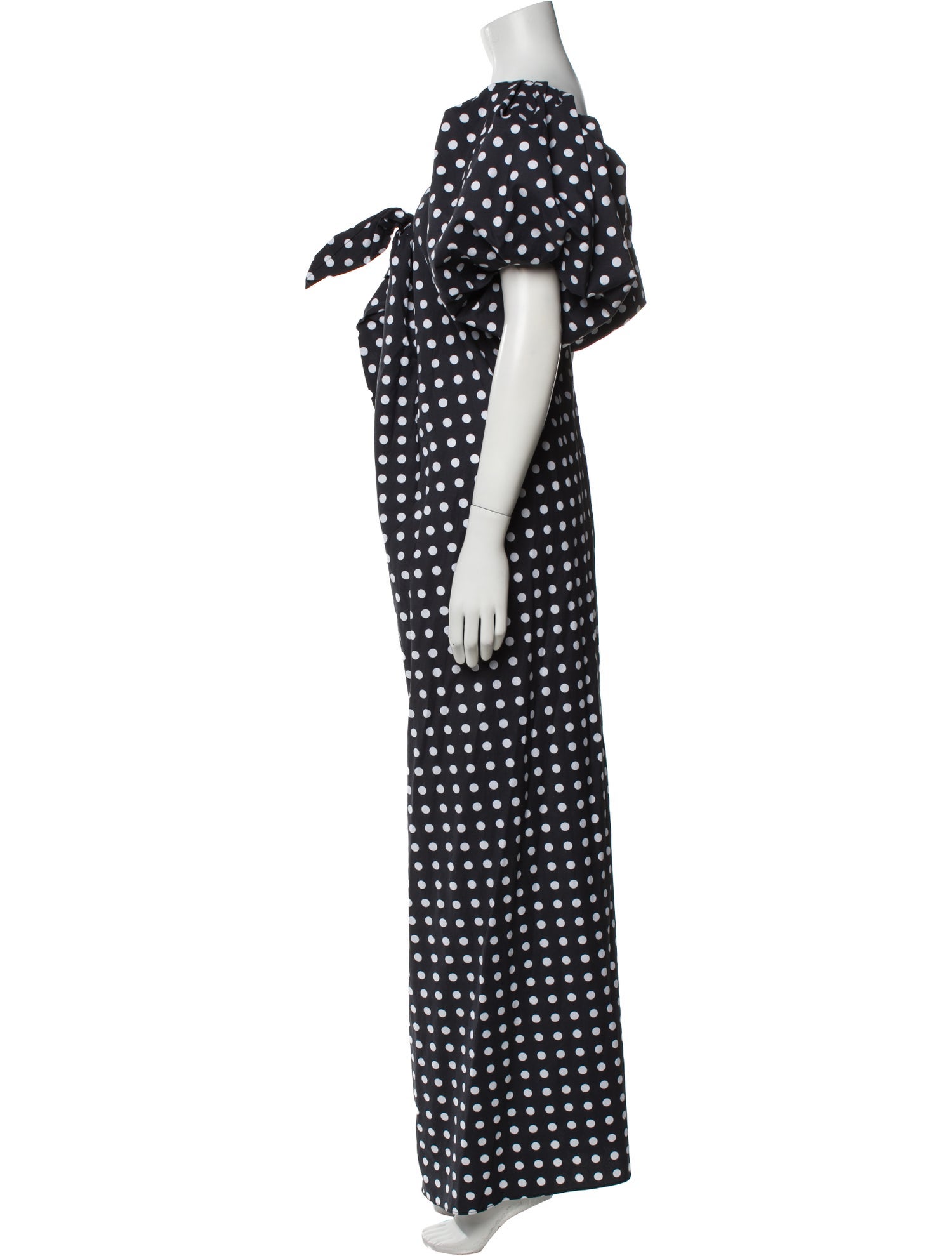 Caroline Constas Polka Dot Print Long Dress w/ Tags