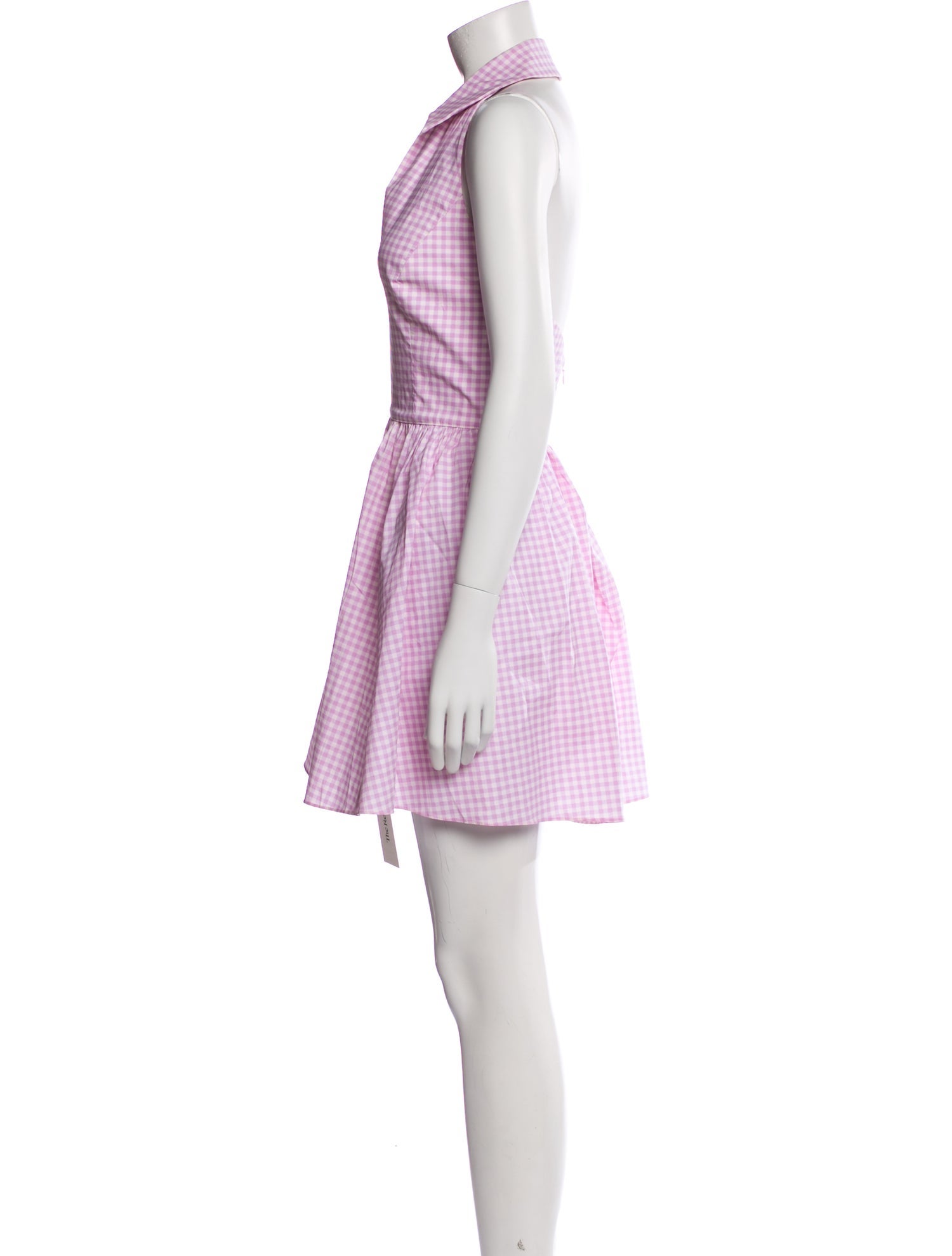 Caroline Constas Plaid Print Mini Dress