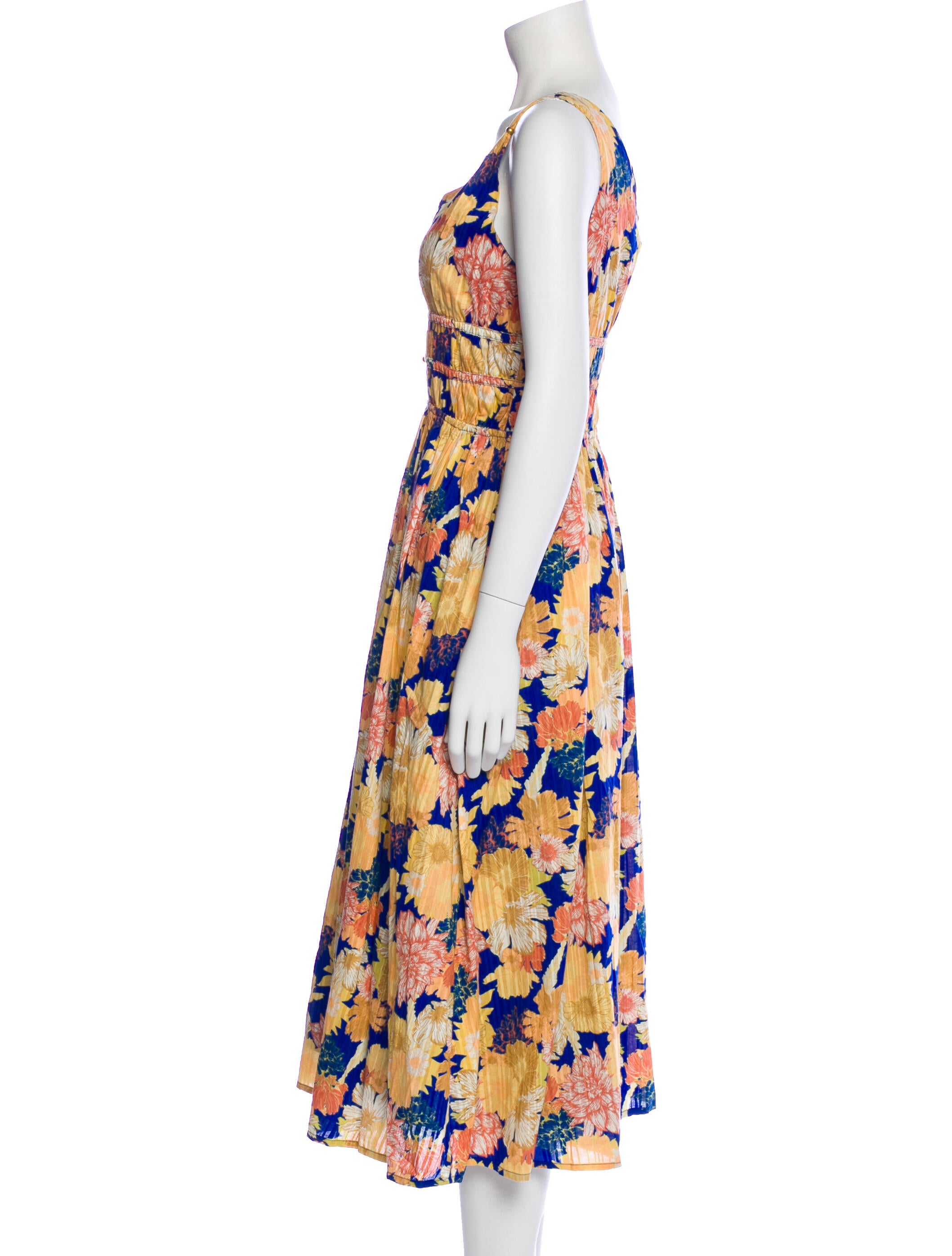 Caroline Constas Floral Print Long Dress w/ Tags