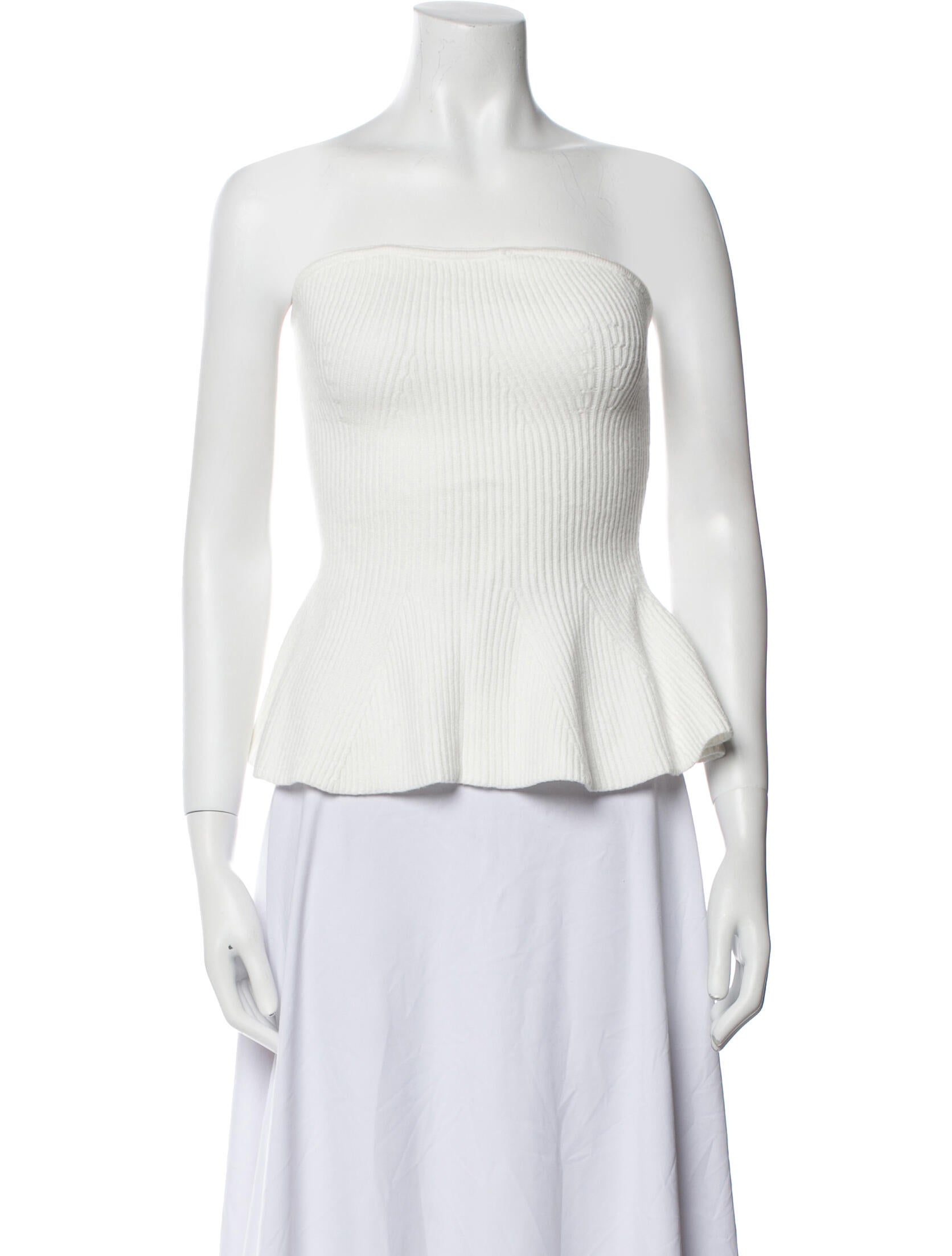Caroline Constas Strapless Crop Top w/ Tags