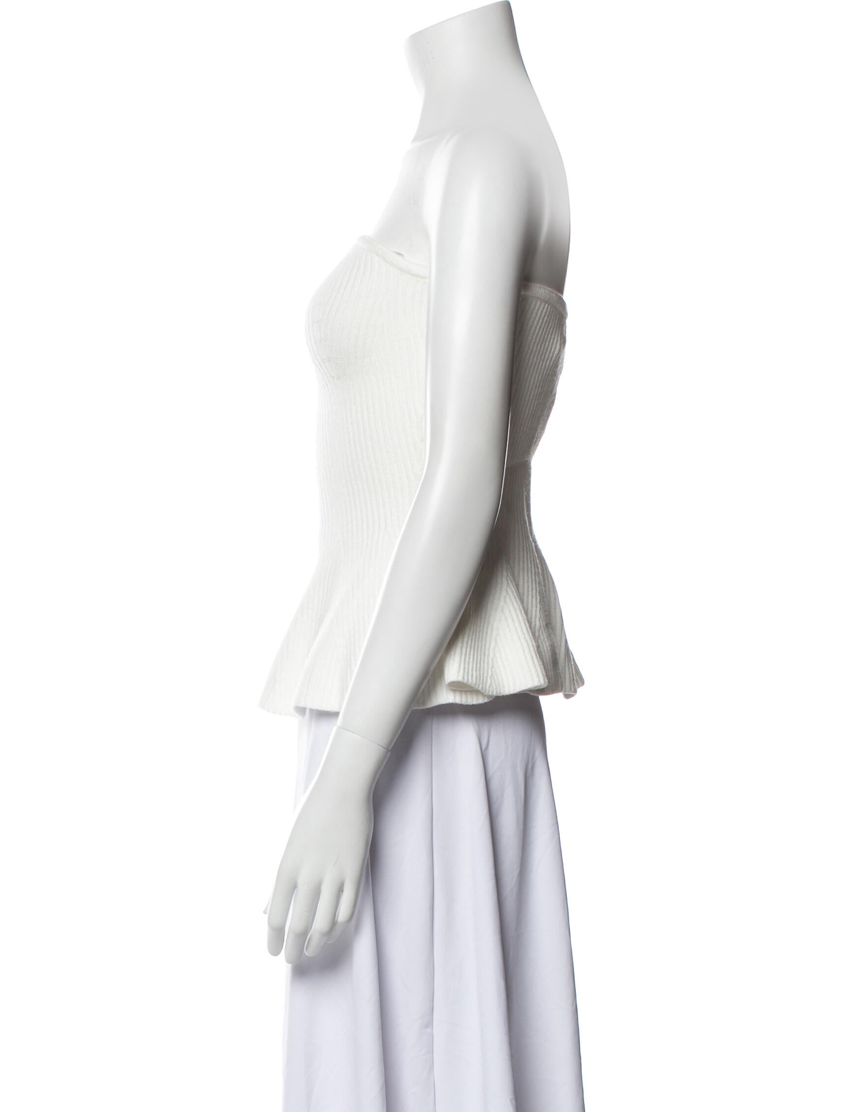 Caroline Constas Strapless Crop Top w/ Tags