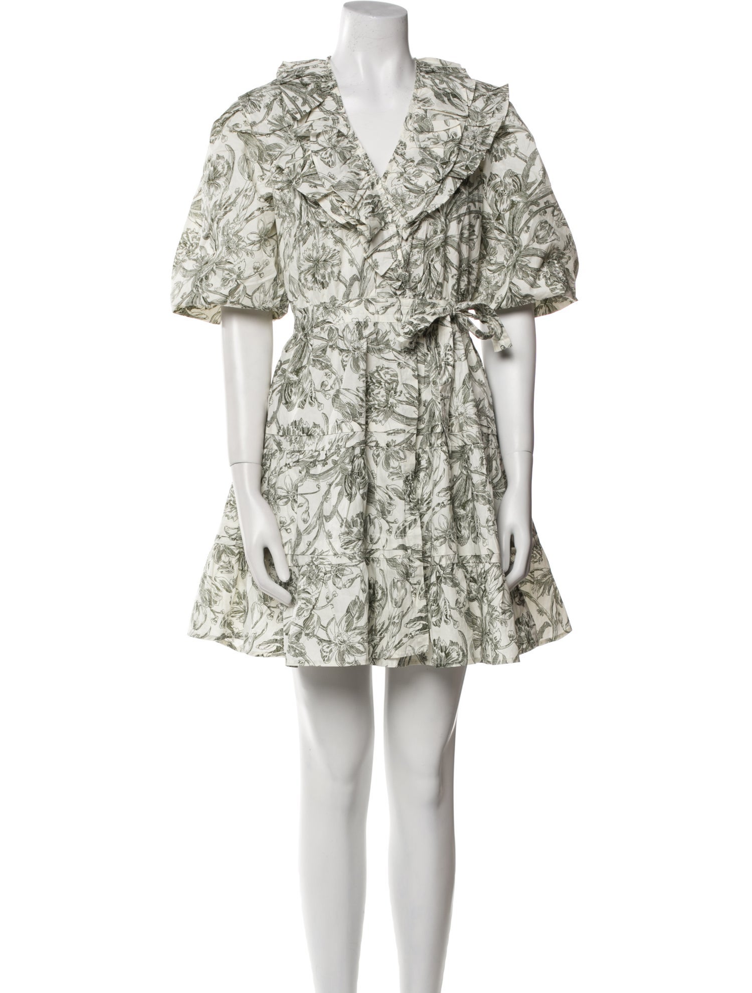 Caroline Constas Floral Print Mini Dress w/ Tags
