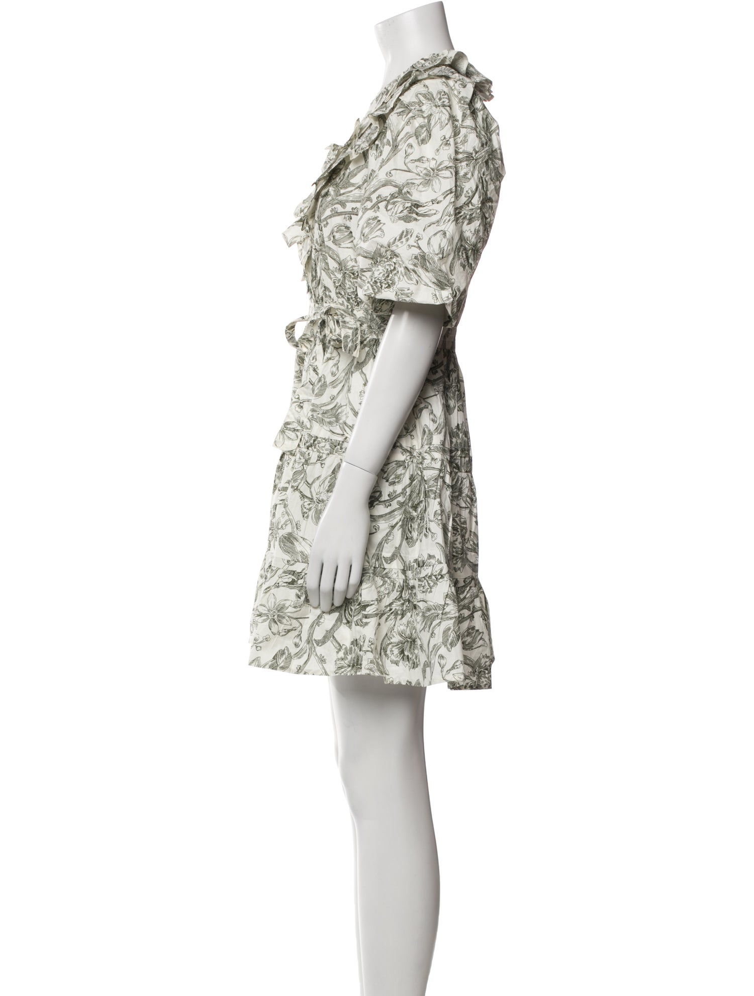 Caroline Constas Floral Print Mini Dress w/ Tags