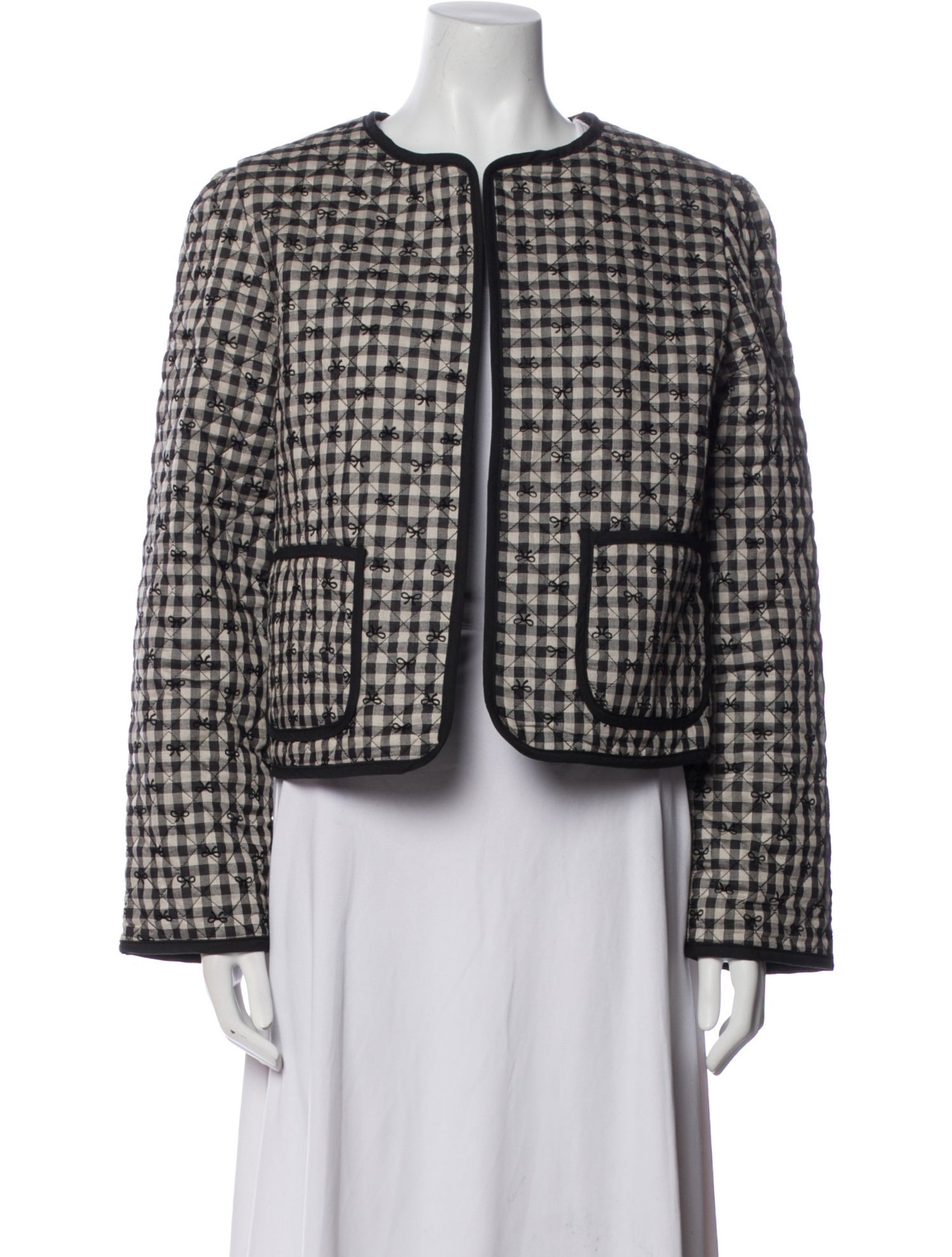 Caroline Constas Plaid Print Jacket w/ Tags