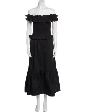 Caroline Constas Off-The-Shoulder Long Dress