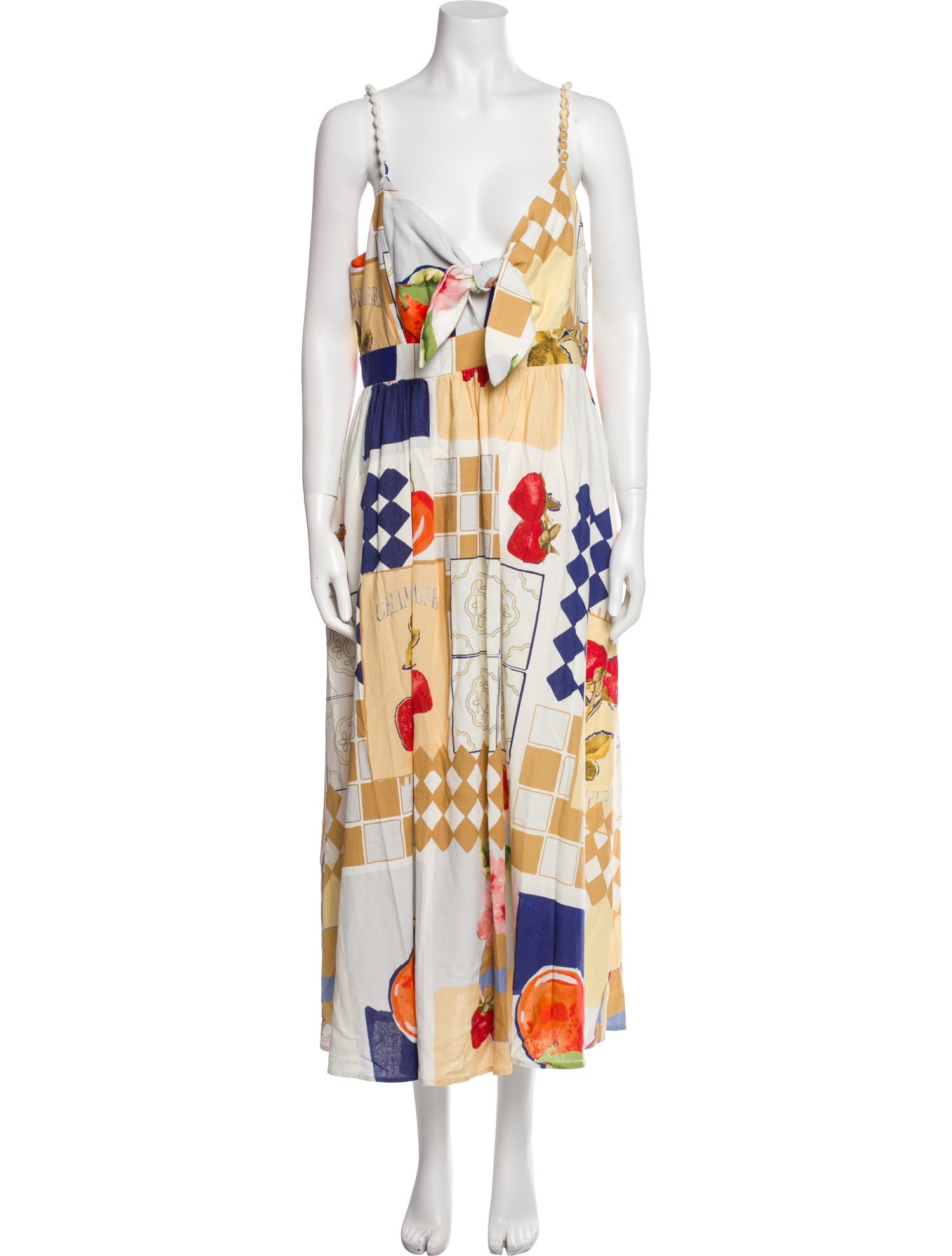 Caroline Constas Printed Midi Length Dress w/ Tags