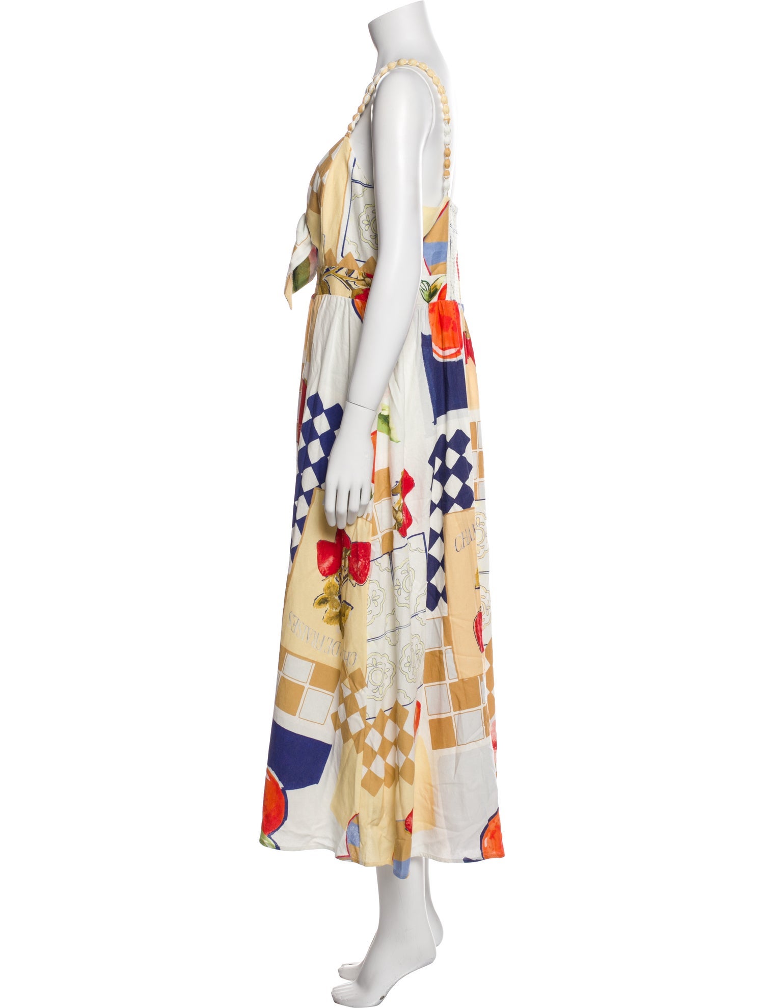 Caroline Constas Printed Midi Length Dress w/ Tags