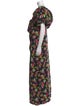Caroline Constas Floral Print Long Dress