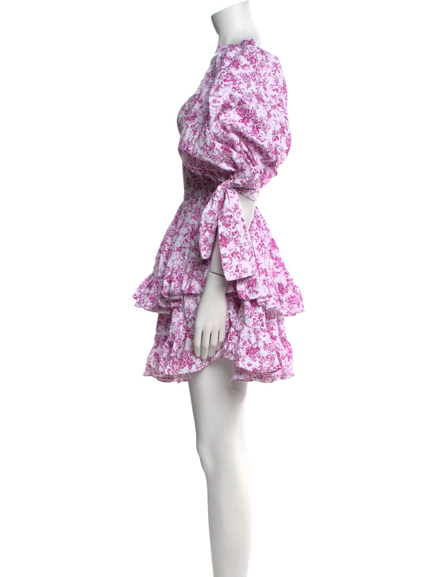 Caroline Constas Floral Print Mini Dress w/ Tags