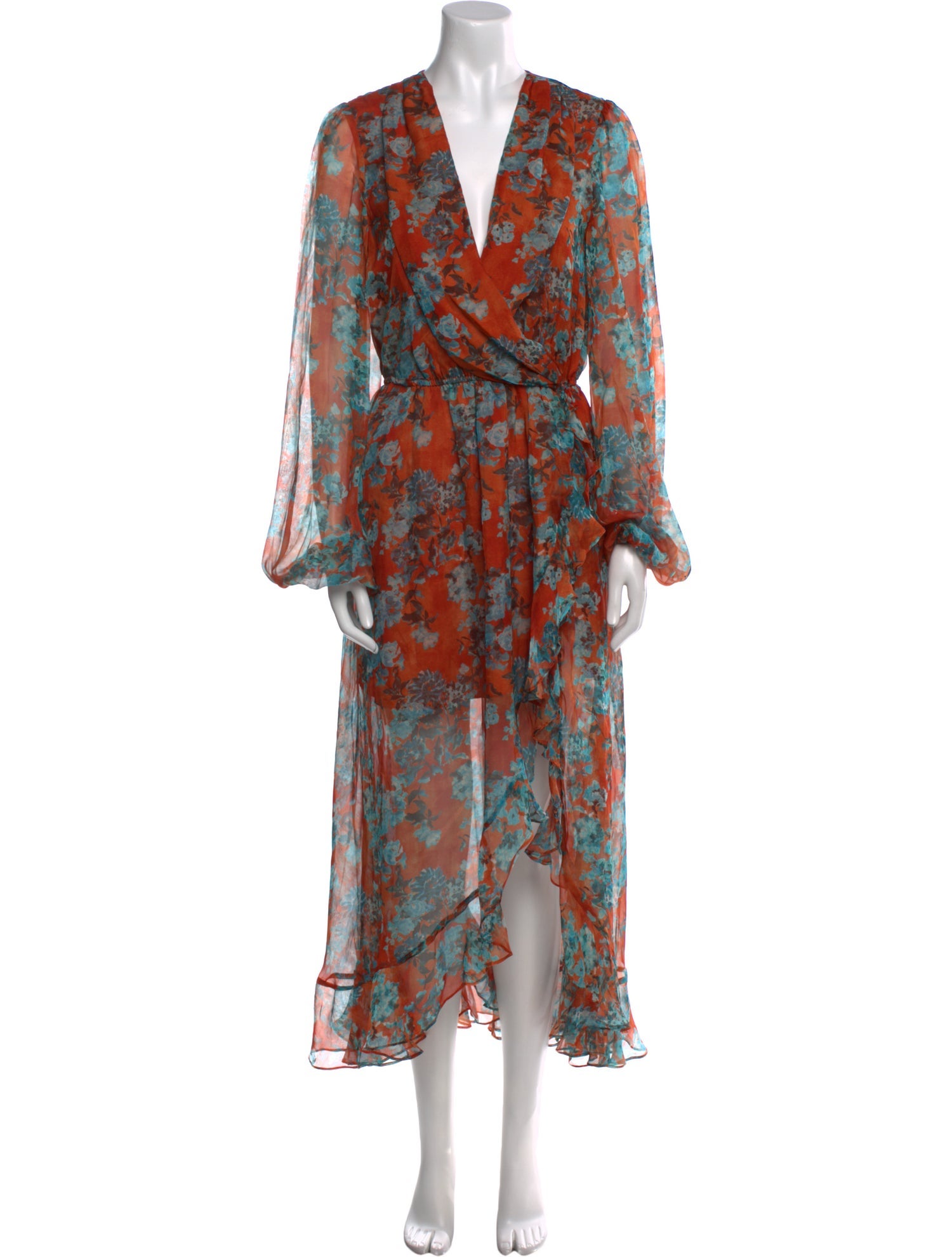 Caroline Constas Silk Long Dress