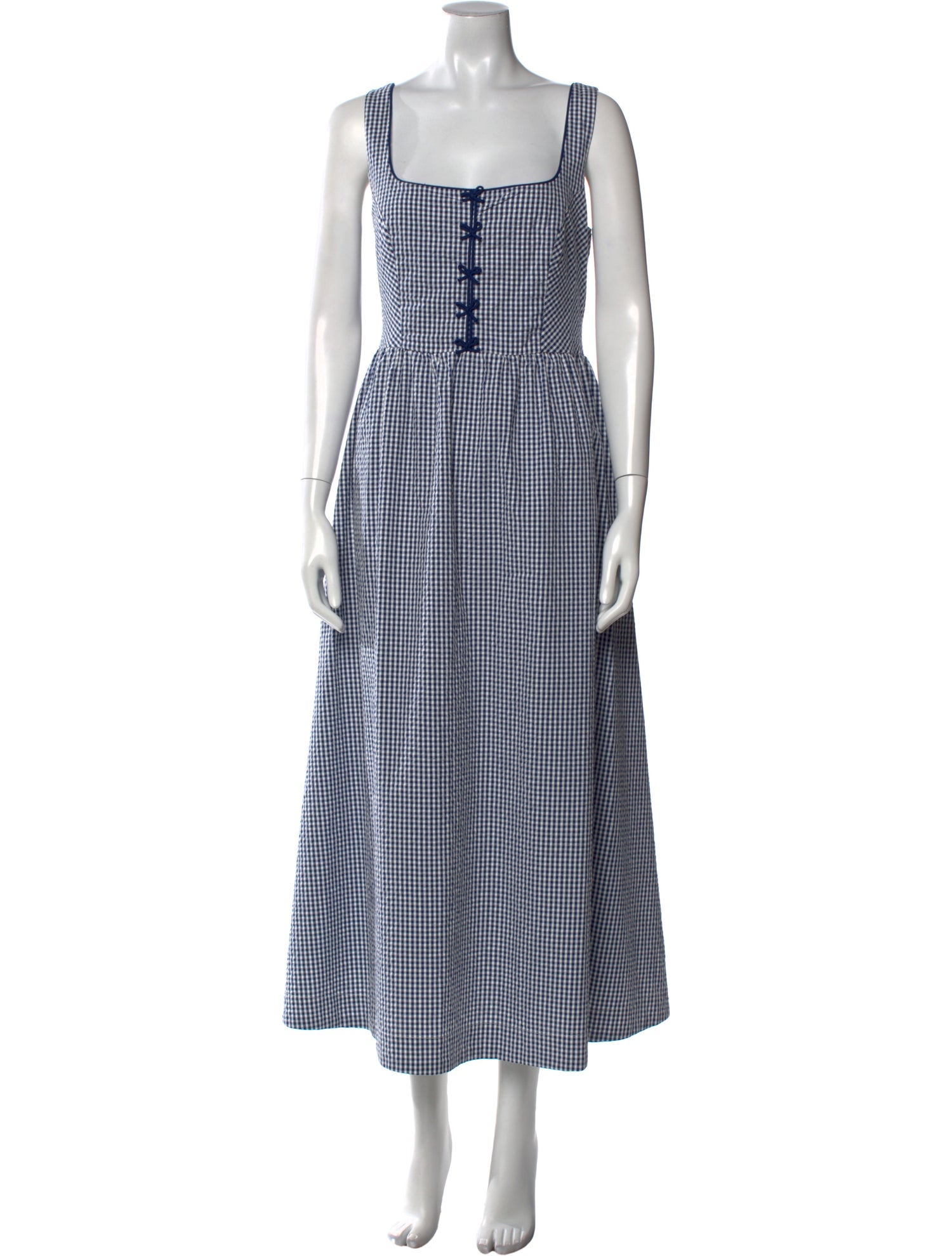 Caroline Constas Striped Long Dress