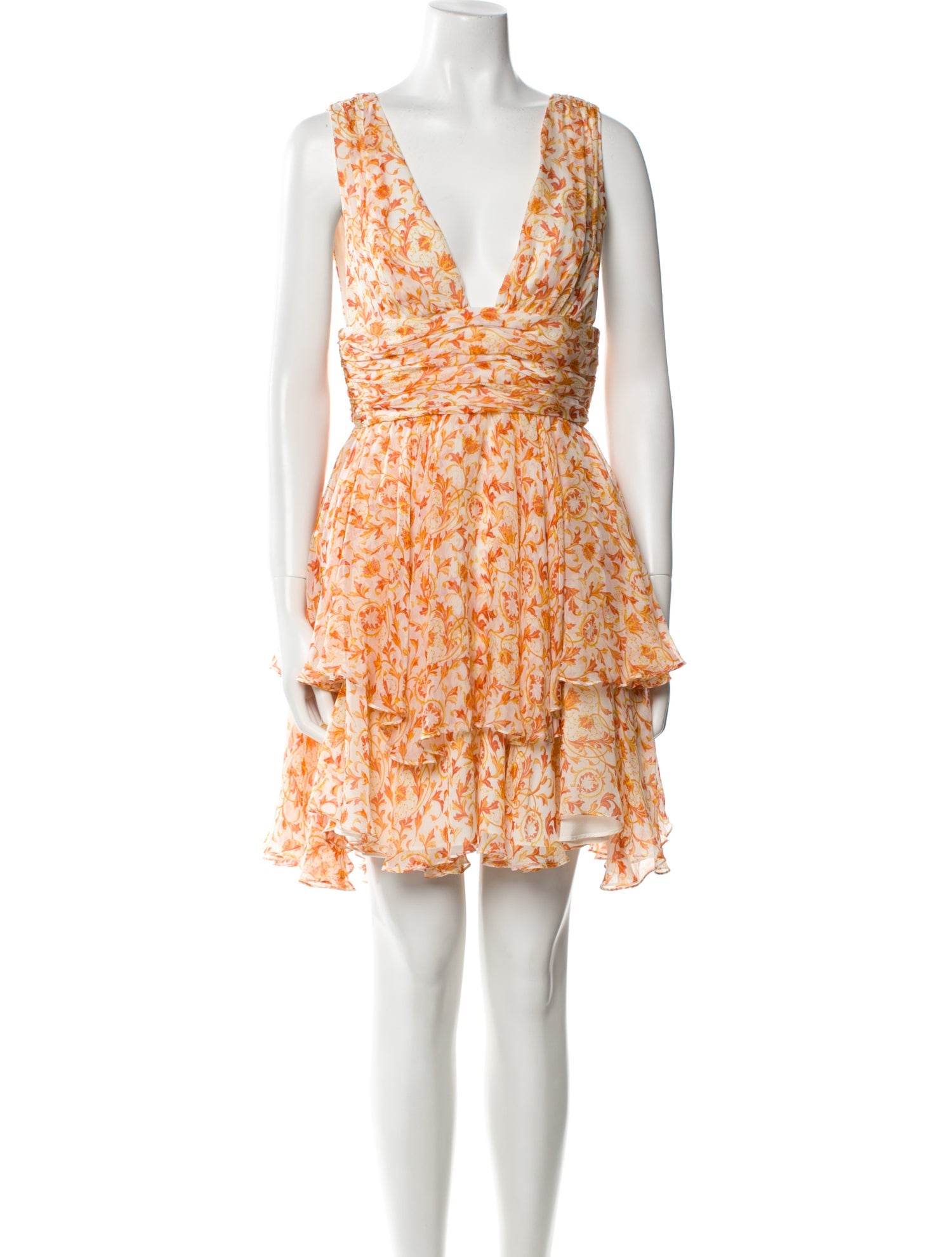 Caroline Constas Silk Mini Dress