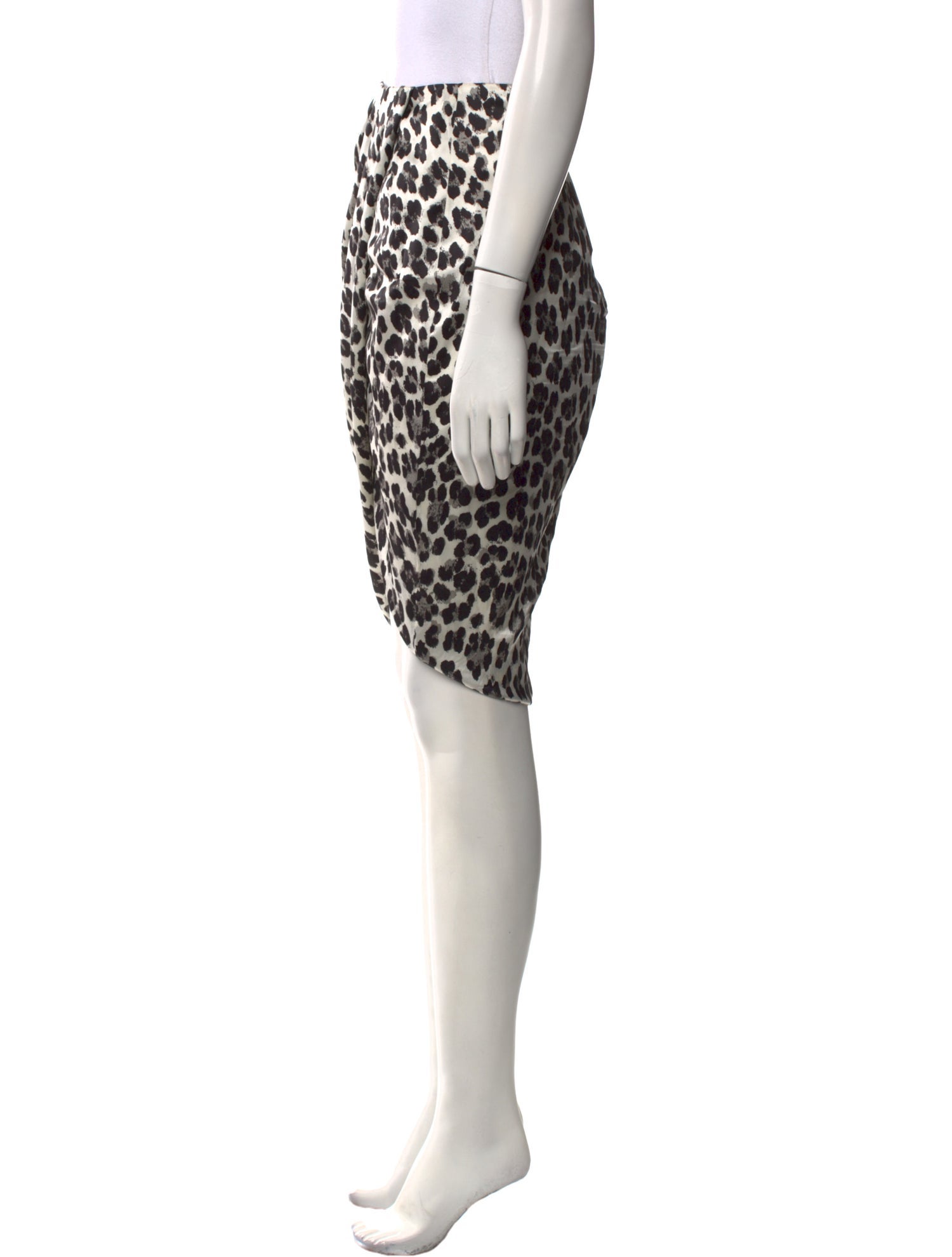 Caroline Constas Silk Knee-Length Skirt