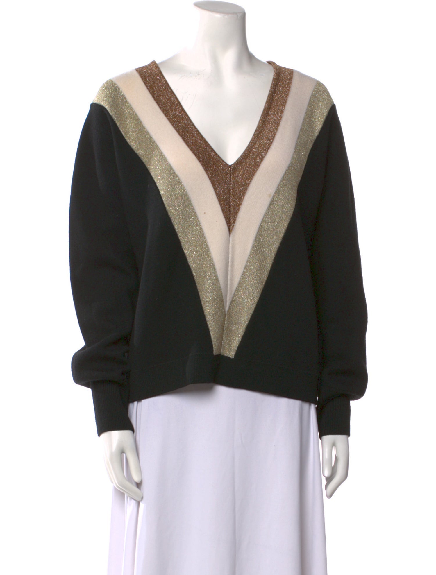 Caroline Constas Wool Striped Sweater