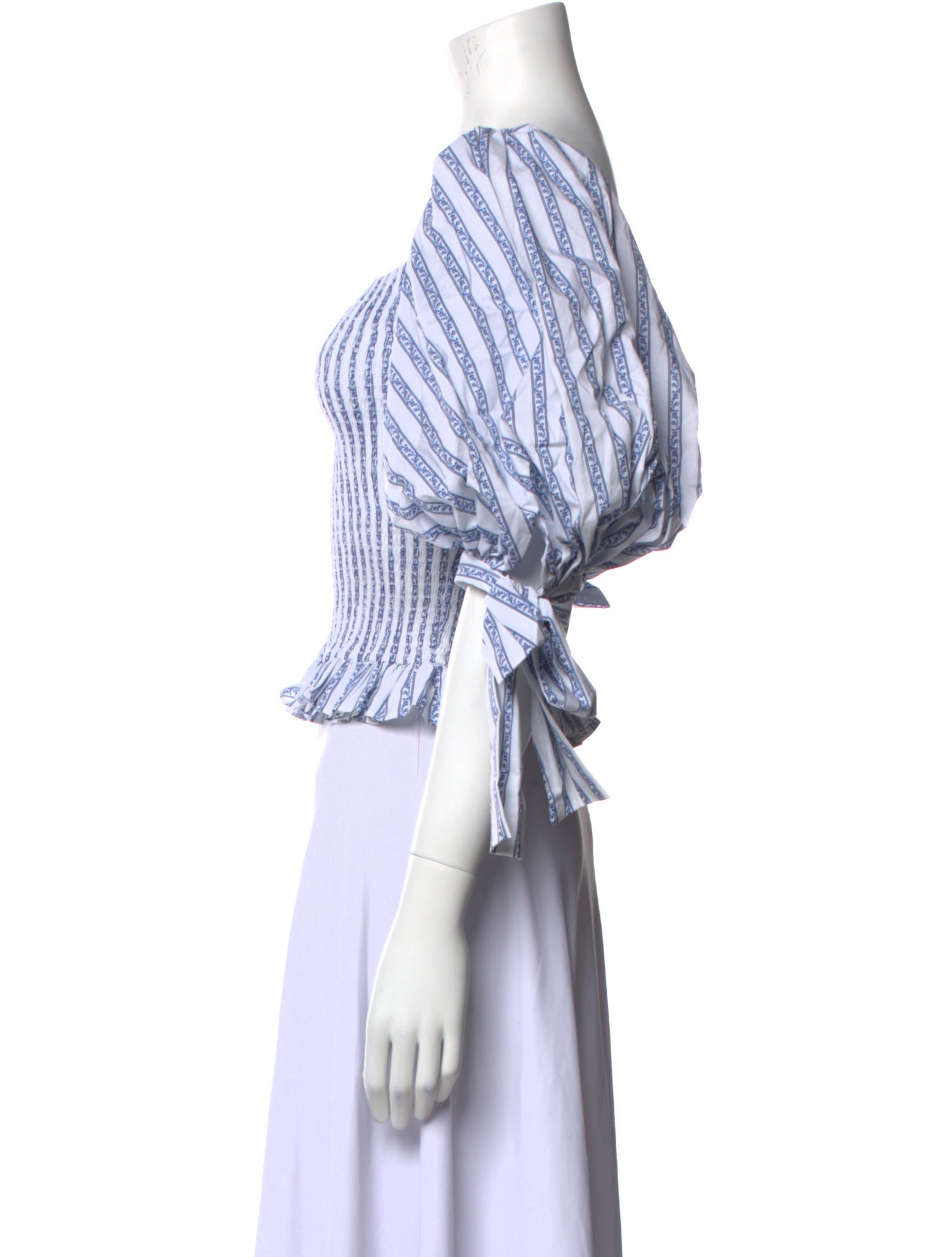 Caroline Constas Plaid Print Square Neckline Crop Top