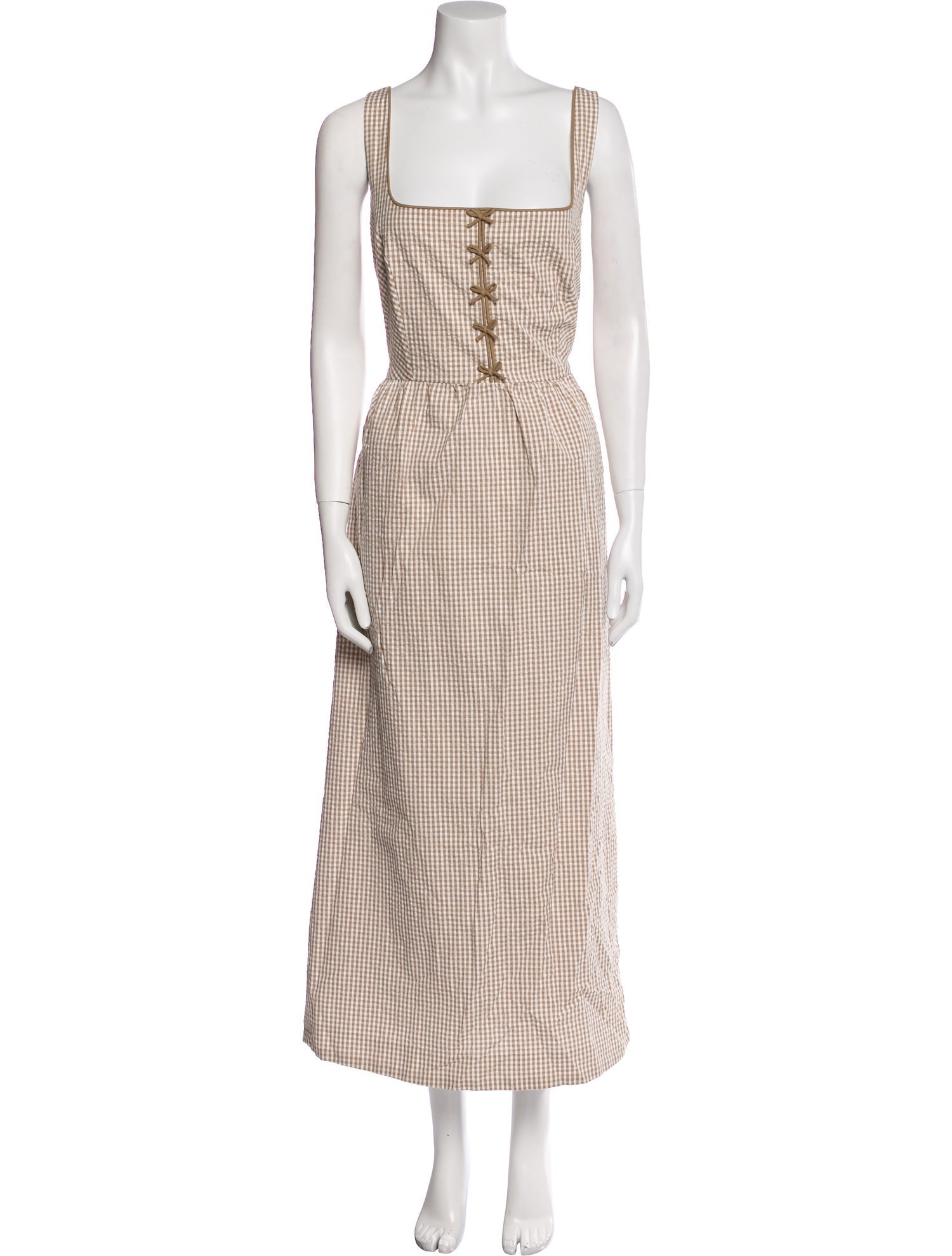 Caroline Constas Striped Long Dress