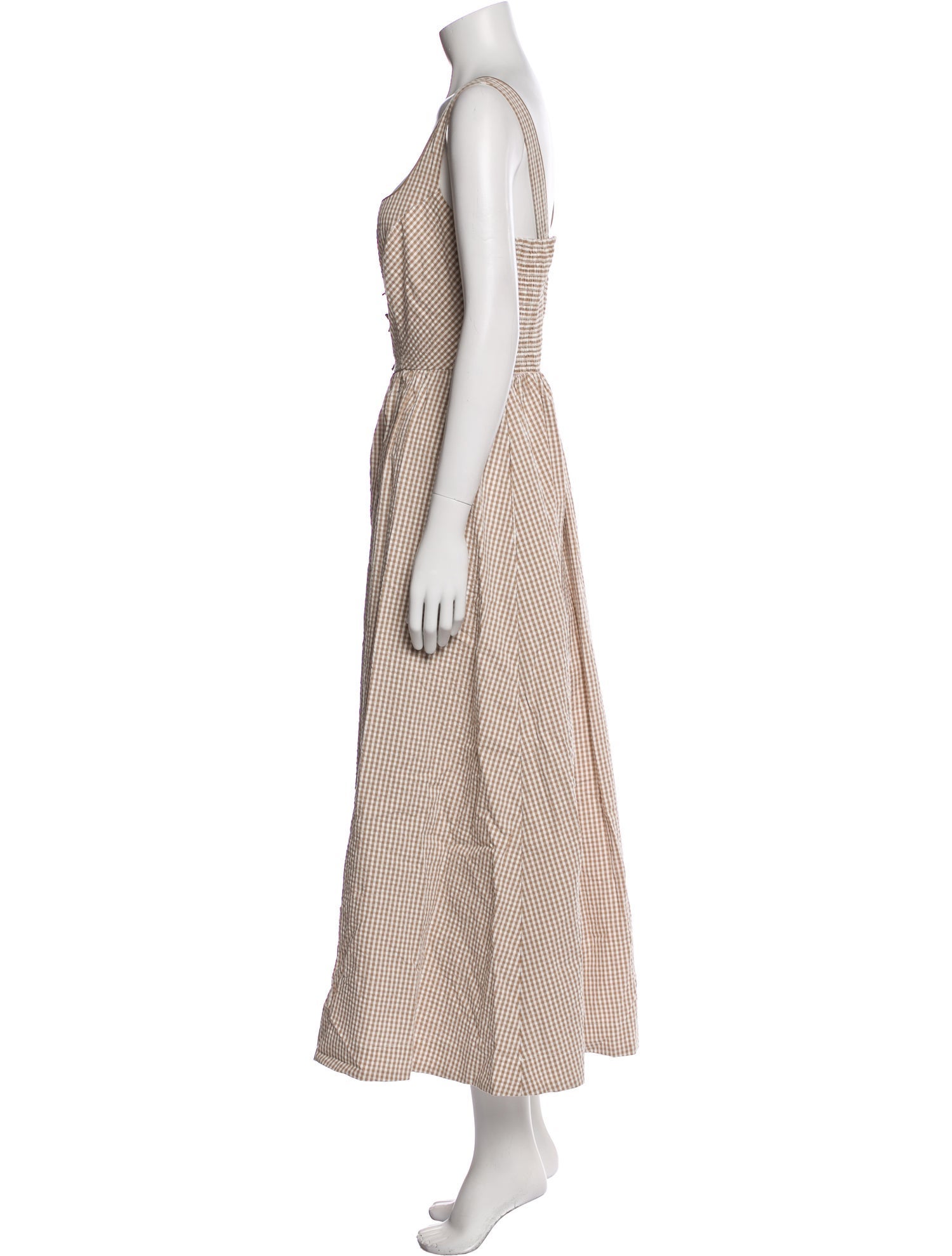 Caroline Constas Striped Long Dress