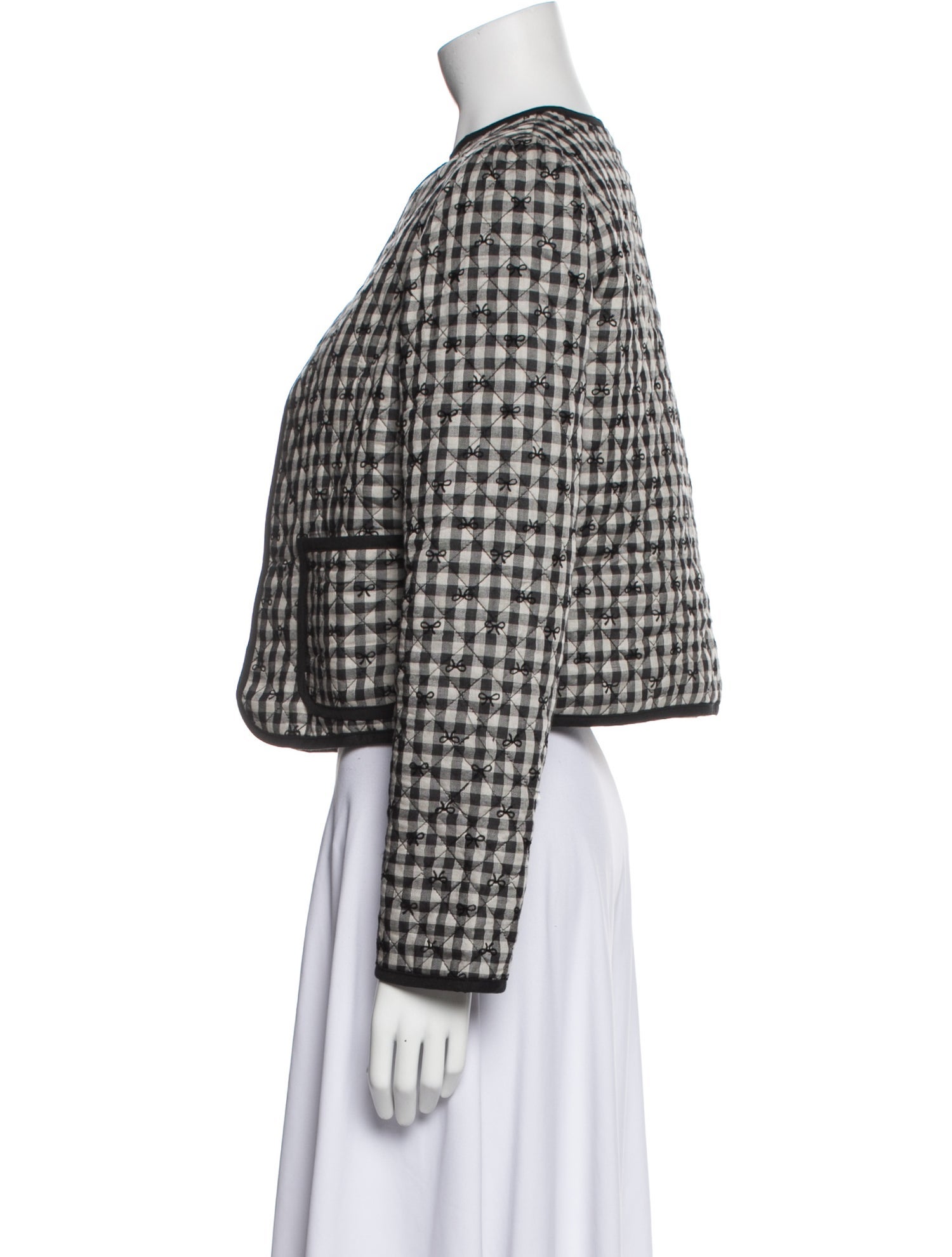 Caroline Constas Plaid Print Jacket w/ Tags