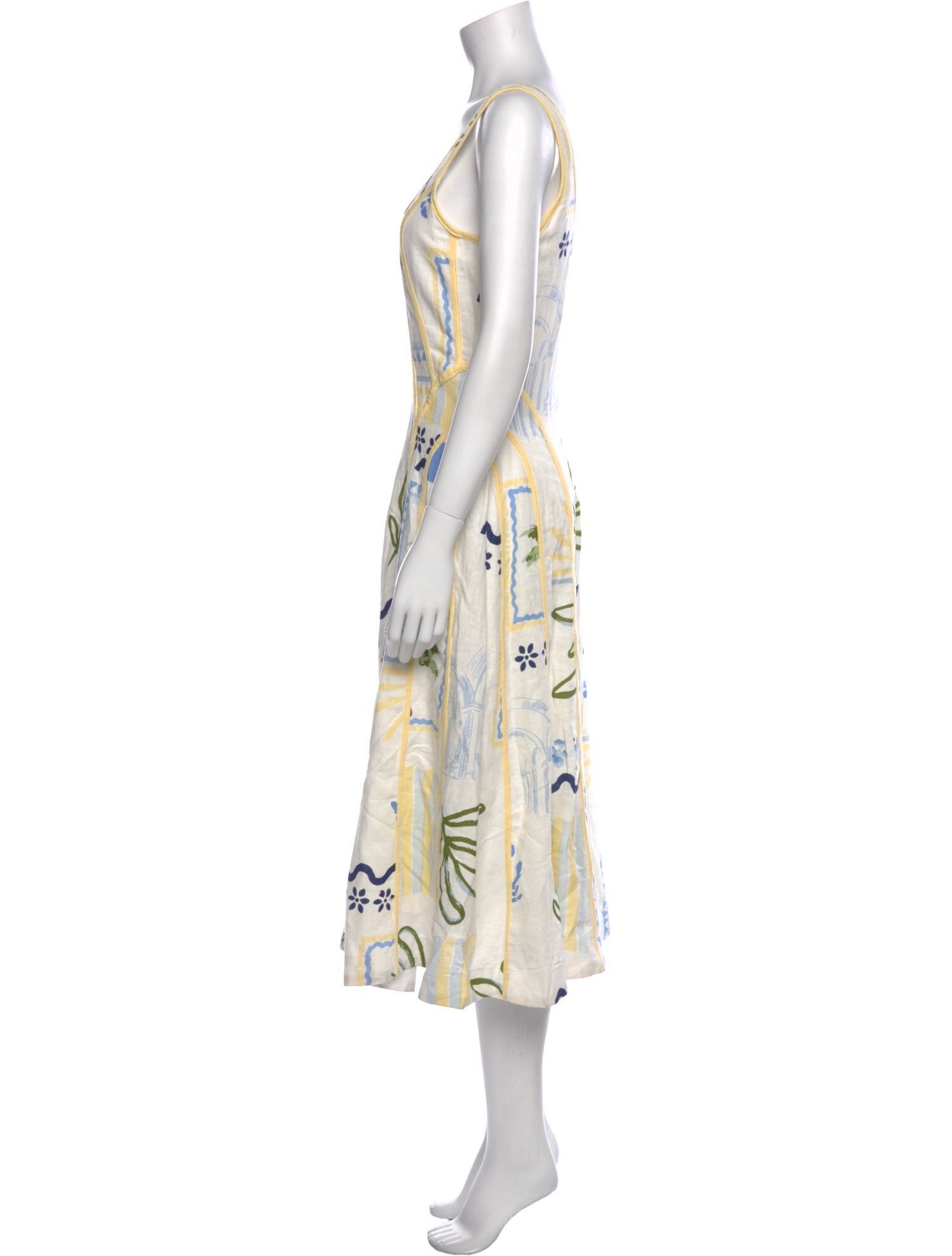 Caroline Constas Linen Long Dress w/ Tags