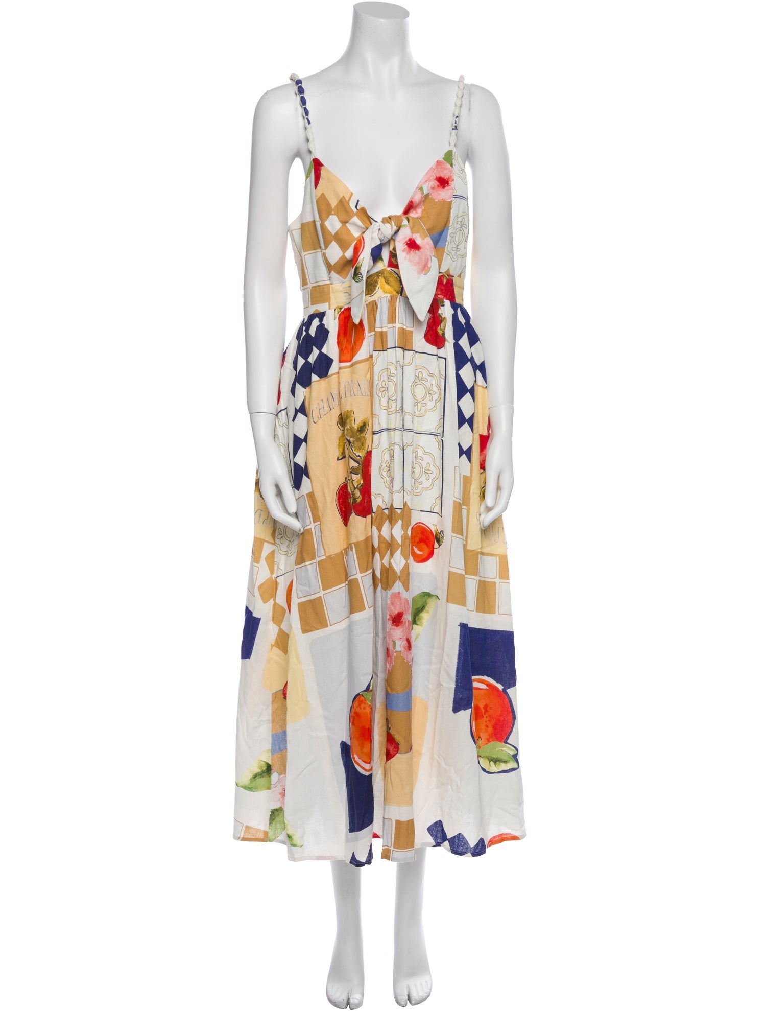 Caroline Constas Printed Long Dress
