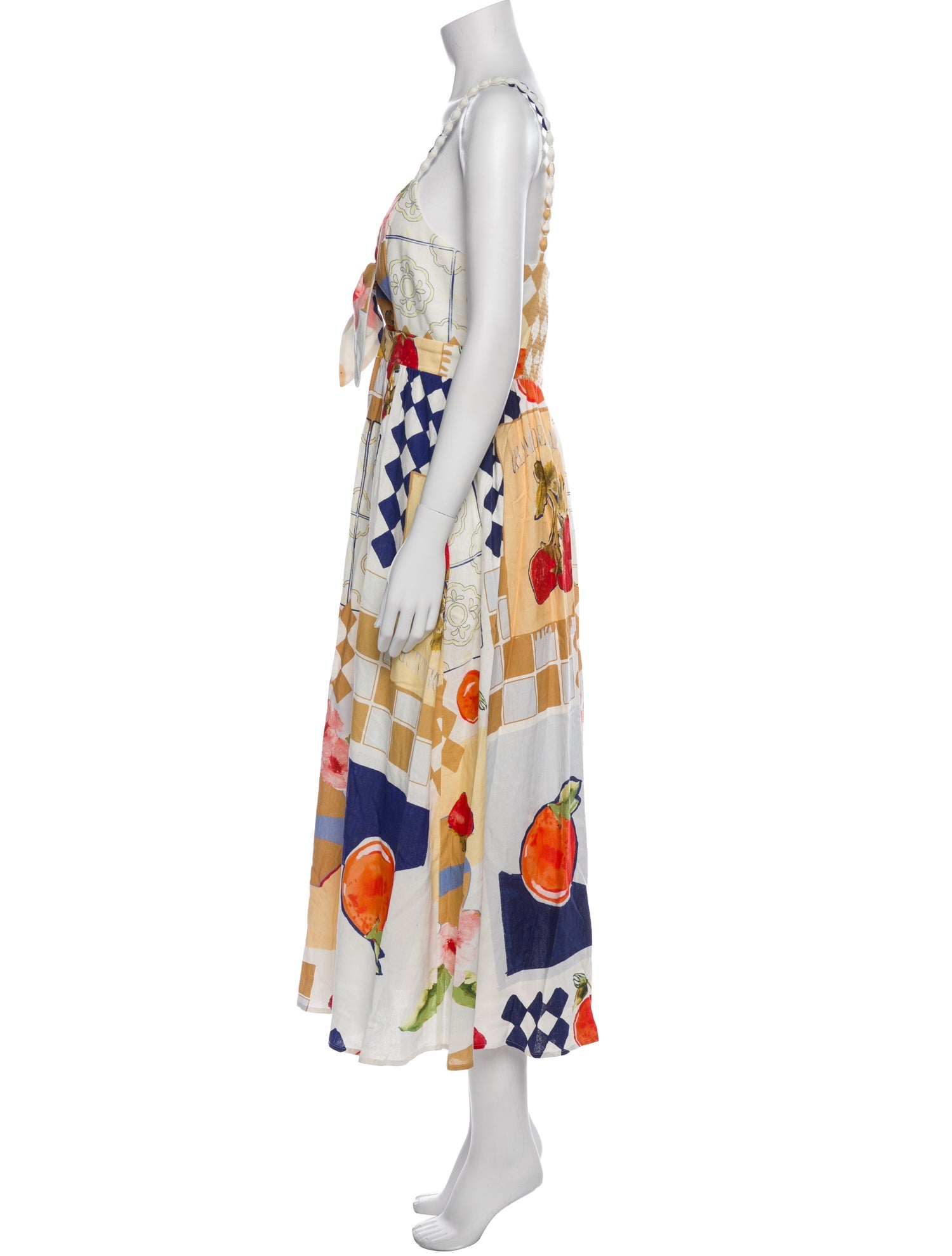 Caroline Constas Printed Long Dress