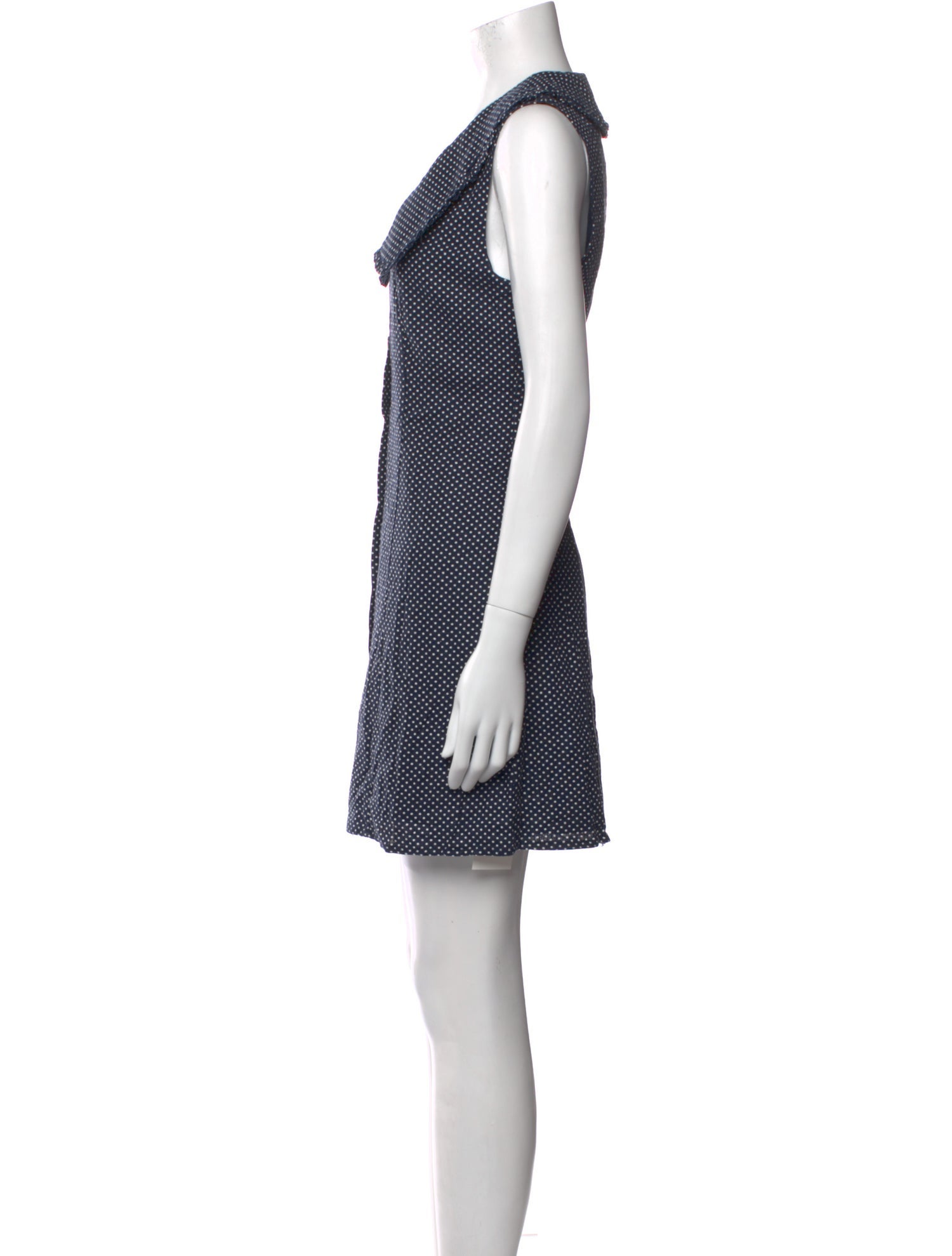 Caroline Constas Polka Dot Print Mini Dress