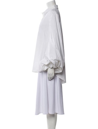 Caroline Constas Long Sleeve Button-Up Top