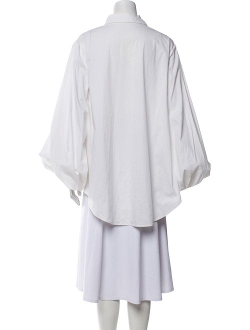 Caroline Constas Long Sleeve Button-Up Top