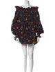 Caroline Constas Floral Print Mini Dress