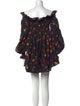 Caroline Constas Floral Print Mini Dress