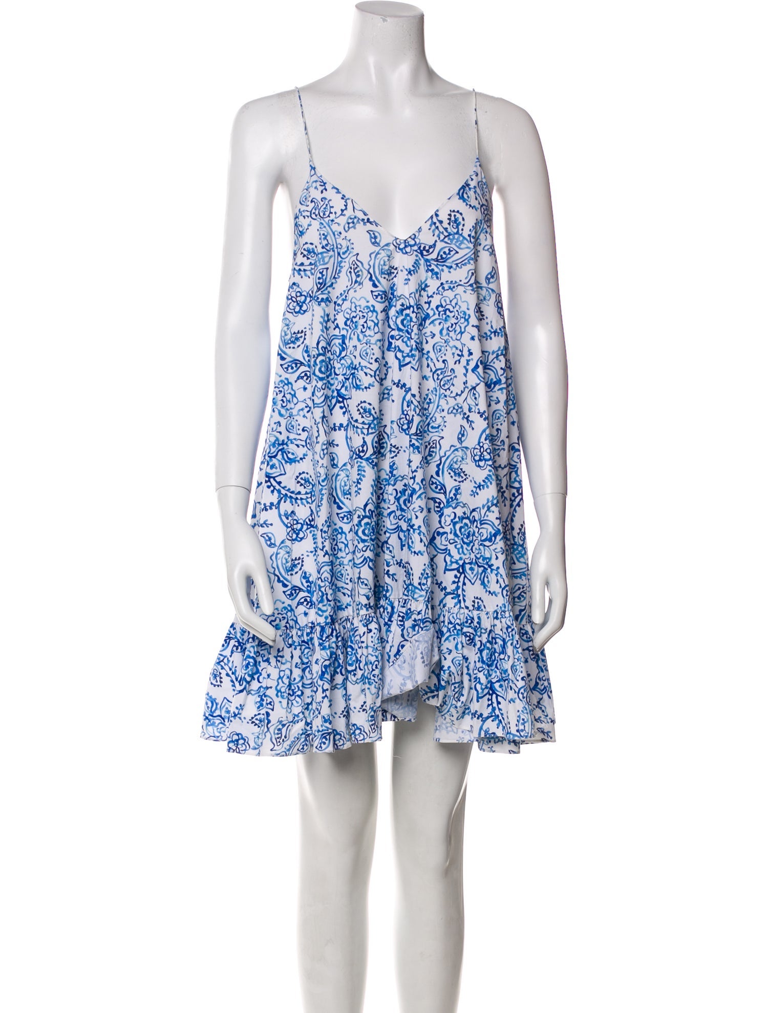 Caroline Constas Floral Print Mini Dress