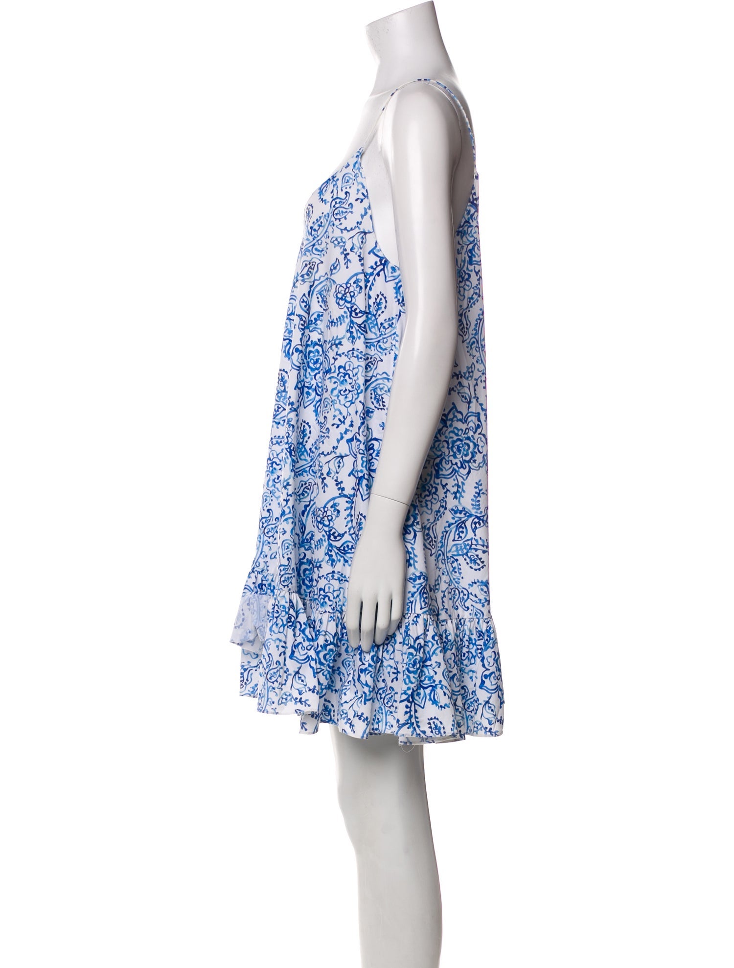 Caroline Constas Floral Print Mini Dress