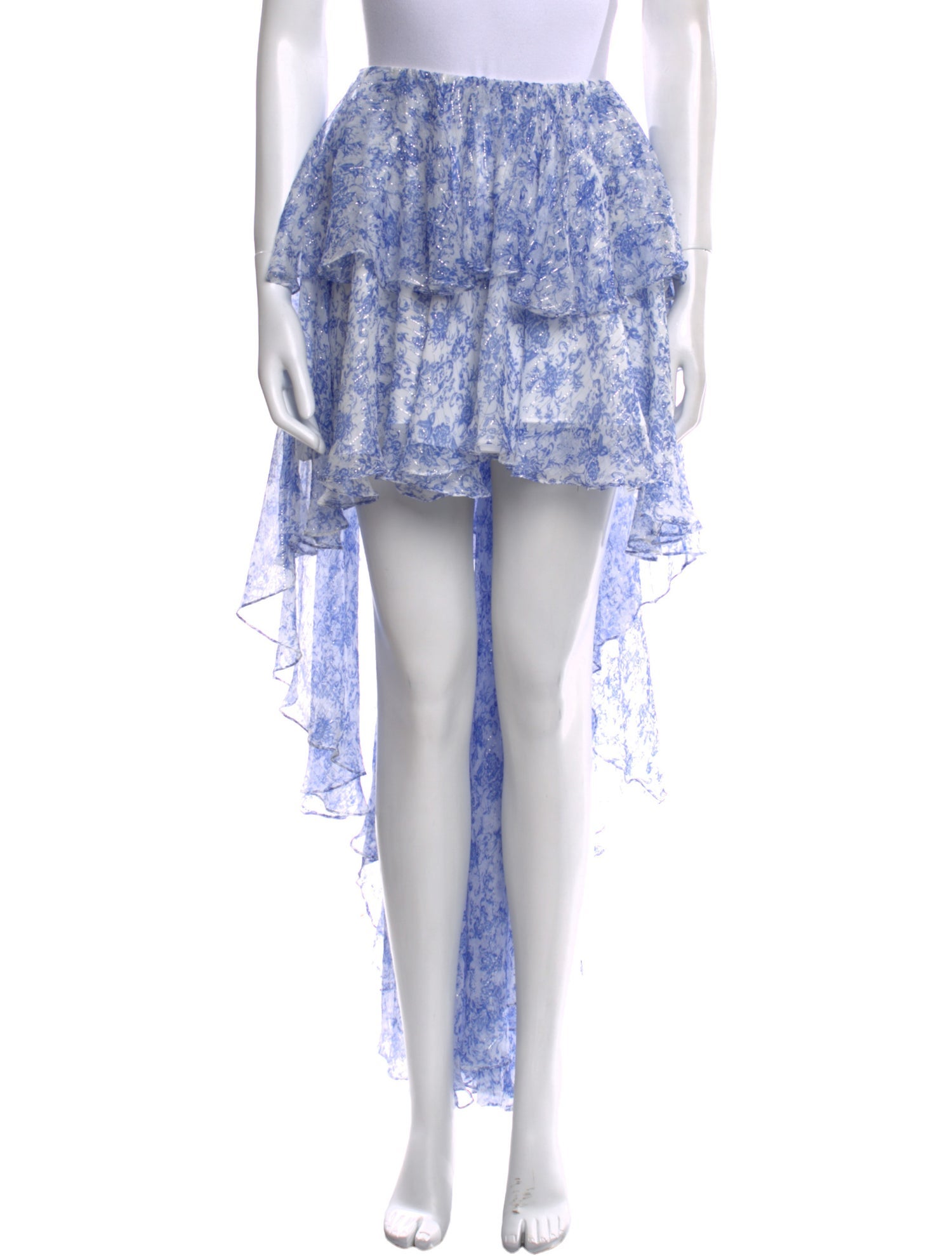 Caroline Constas Silk Long Skirt