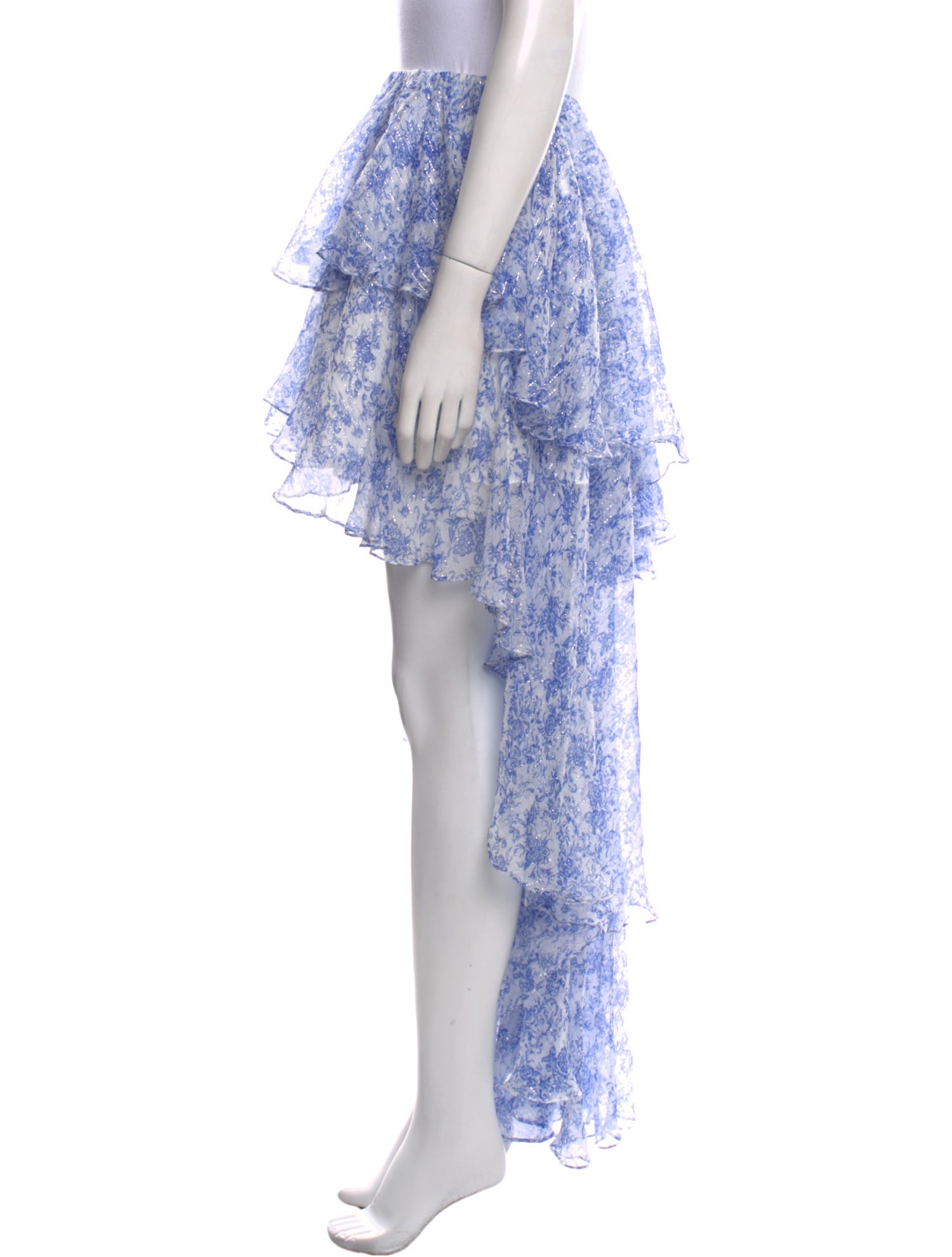 Caroline Constas Silk Long Skirt